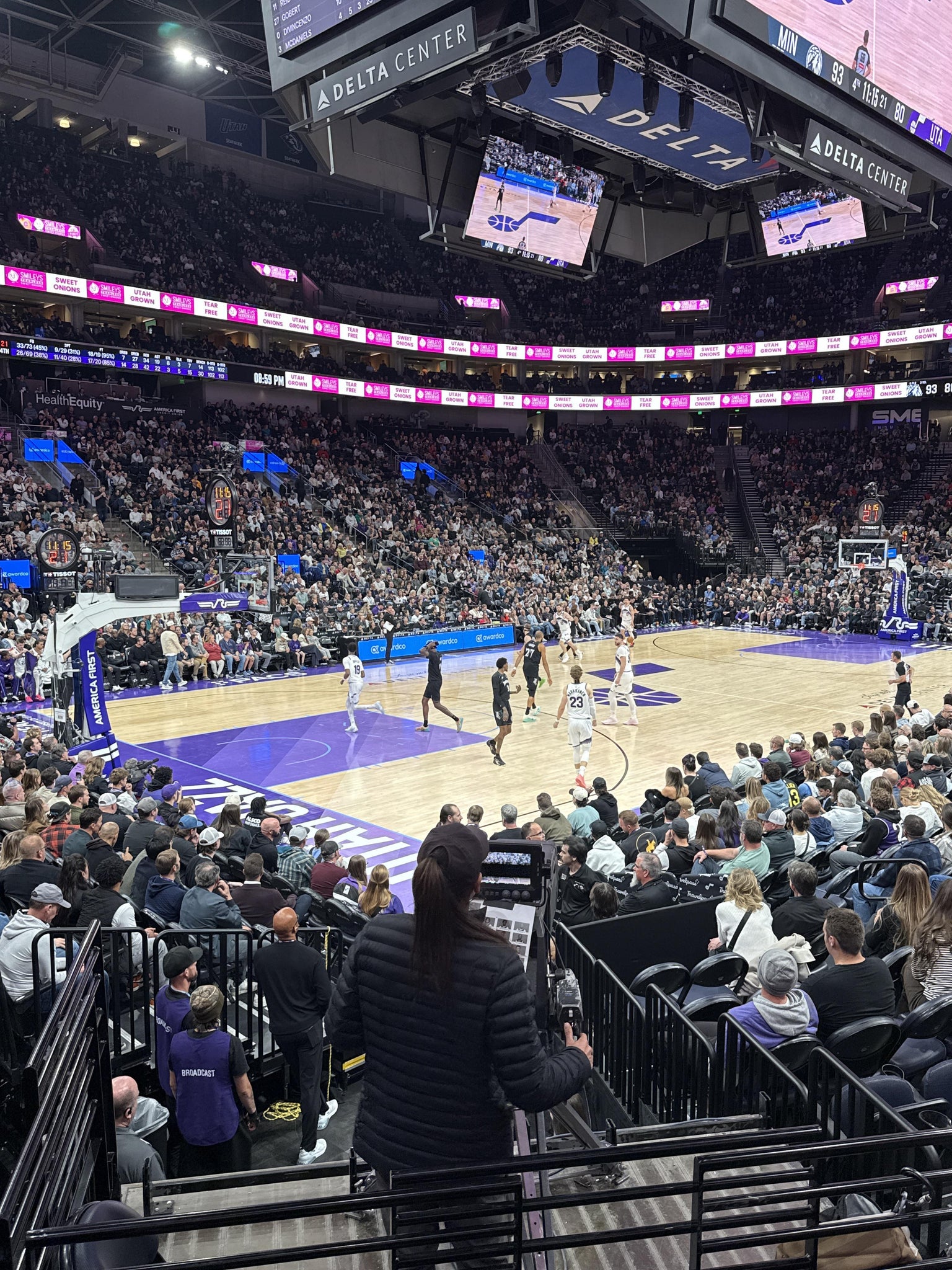 Real Fan View taken from Section 21 at Delta Center by Brandon F