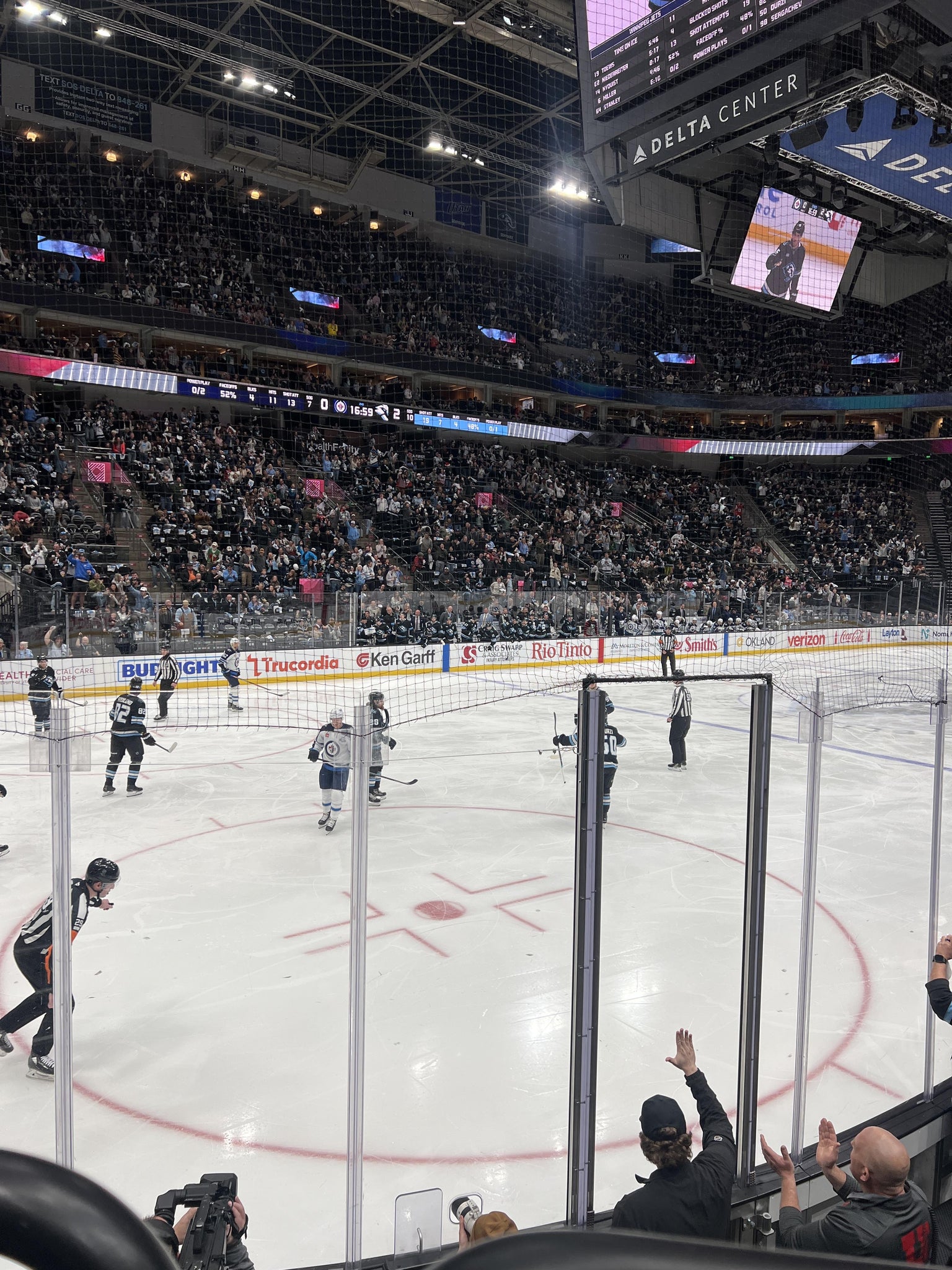 Real Fan View taken from Section 21 at Delta Center by Adam A