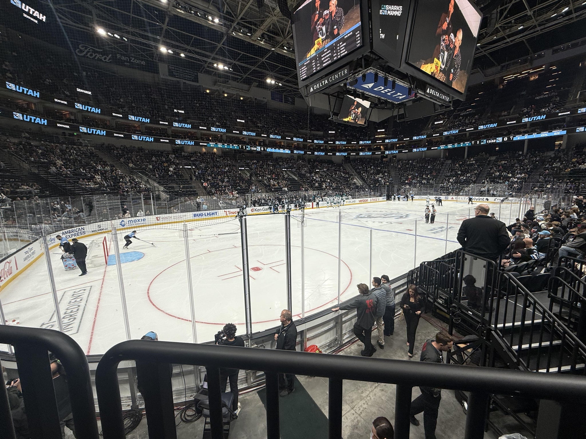 Real Fan View taken from Section 21 at Delta Center by Wesley L
