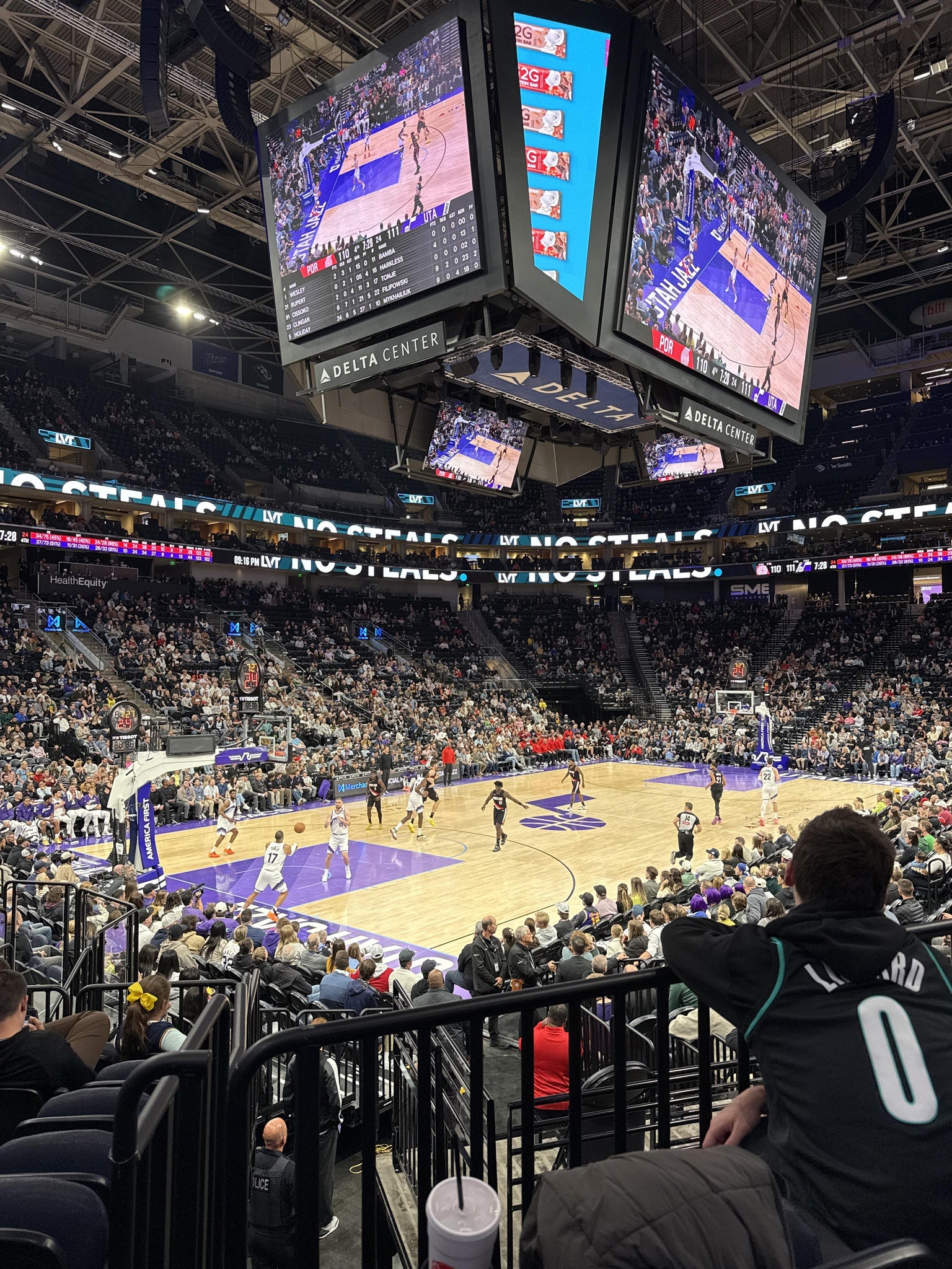 Real Fan View taken from Section 21 at Delta Center by Francesco T