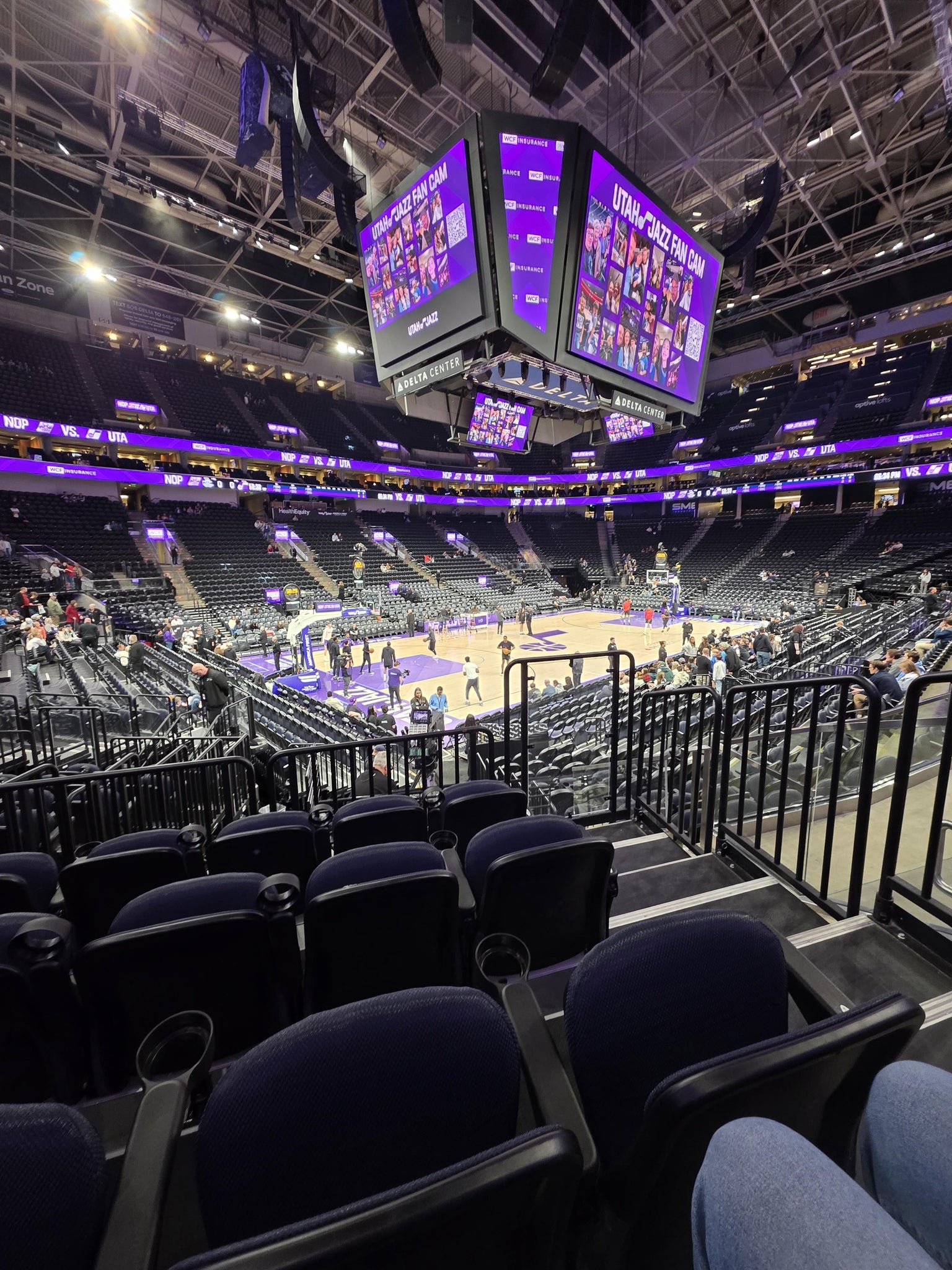 Real Fan View taken from Section 21 at Delta Center by Cody B