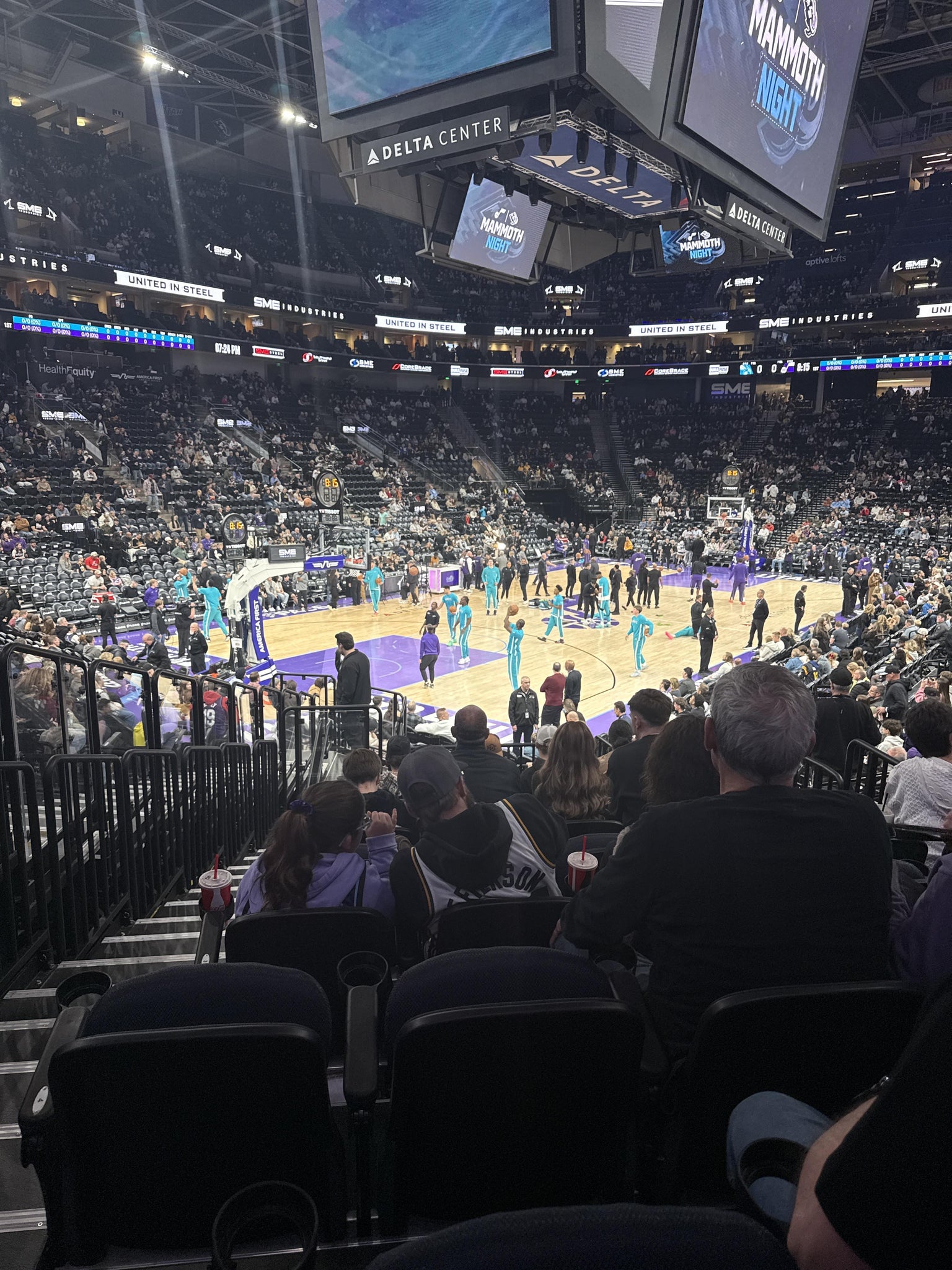 Real Fan View taken from Section 21 at Delta Center by Timothy P