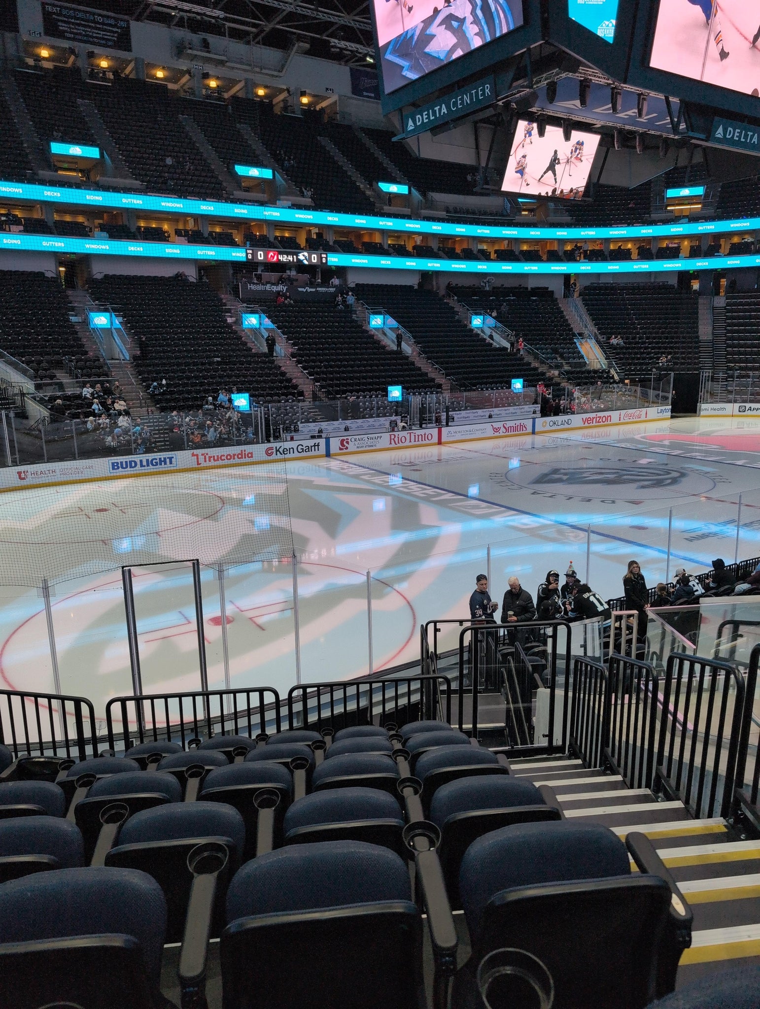 Real Fan View taken from Section 21 at Delta Center by Trista A