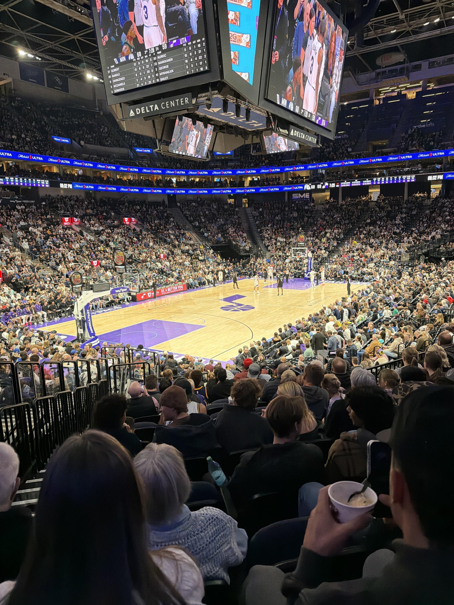 Real Fan View taken from Section 21 at Delta Center by Ryan A