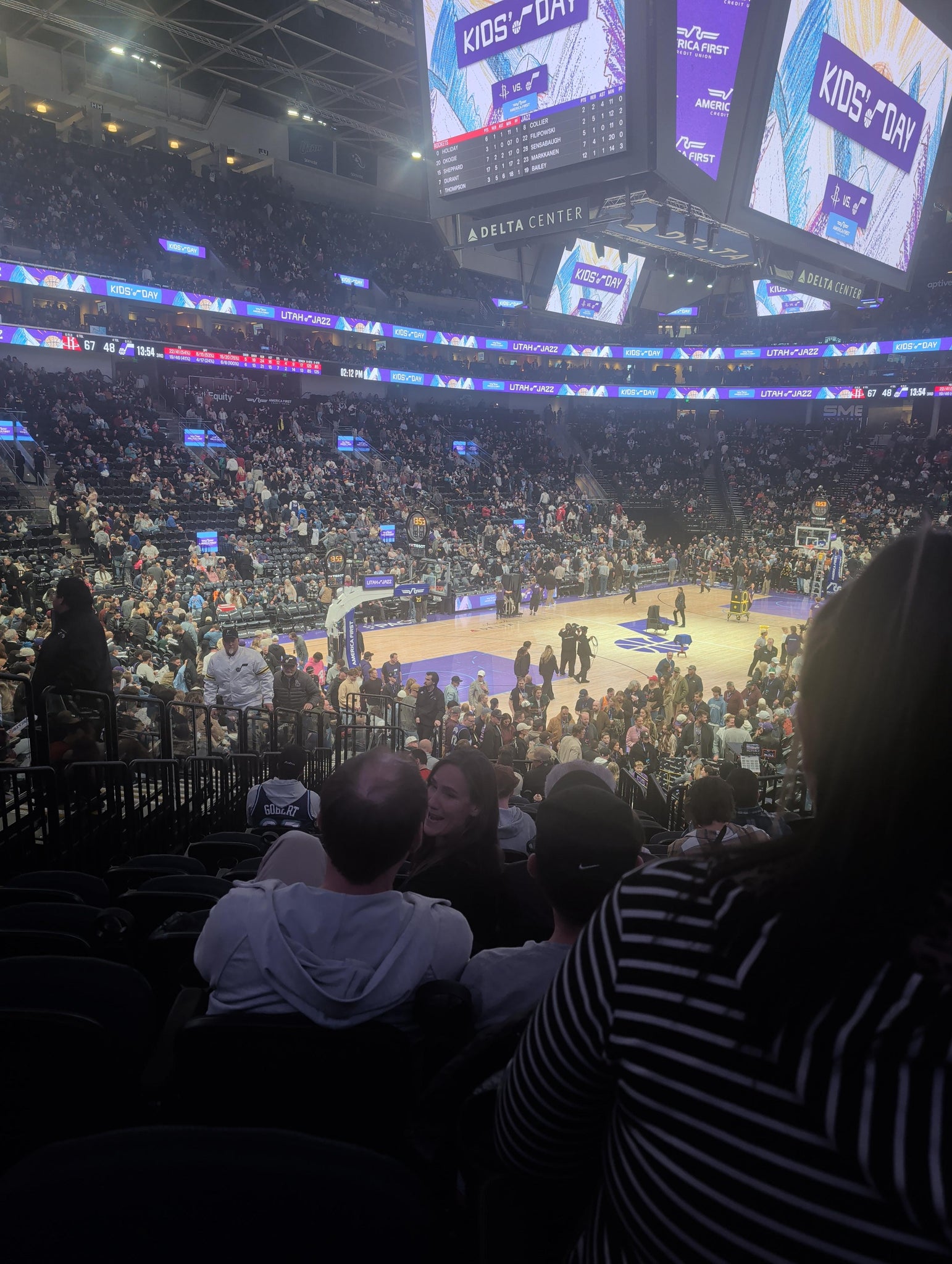 Real Fan View taken from Section 21 at Delta Center by Victor M