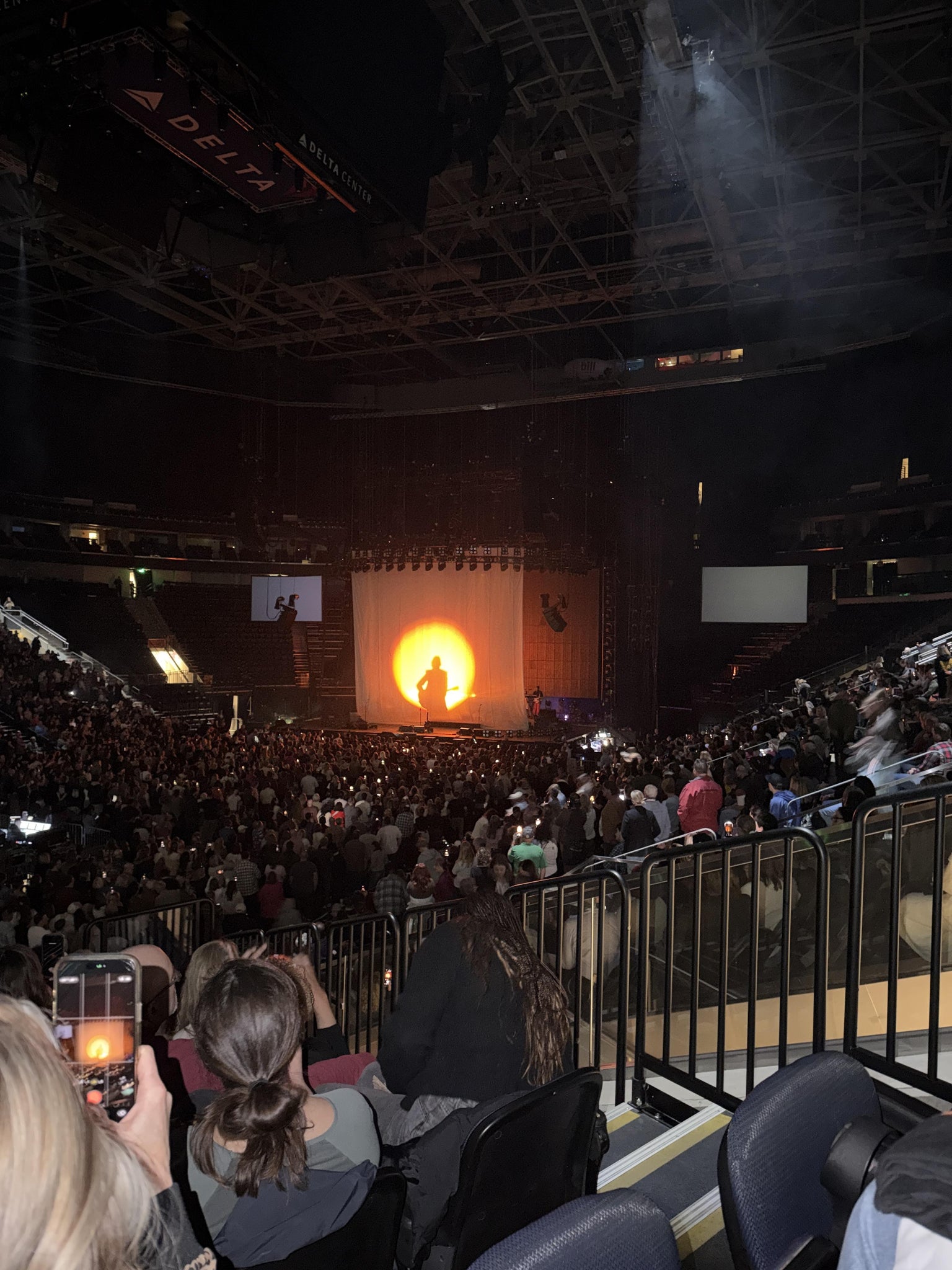 Real Fan View taken from Section 21 at Delta Center by Matt S