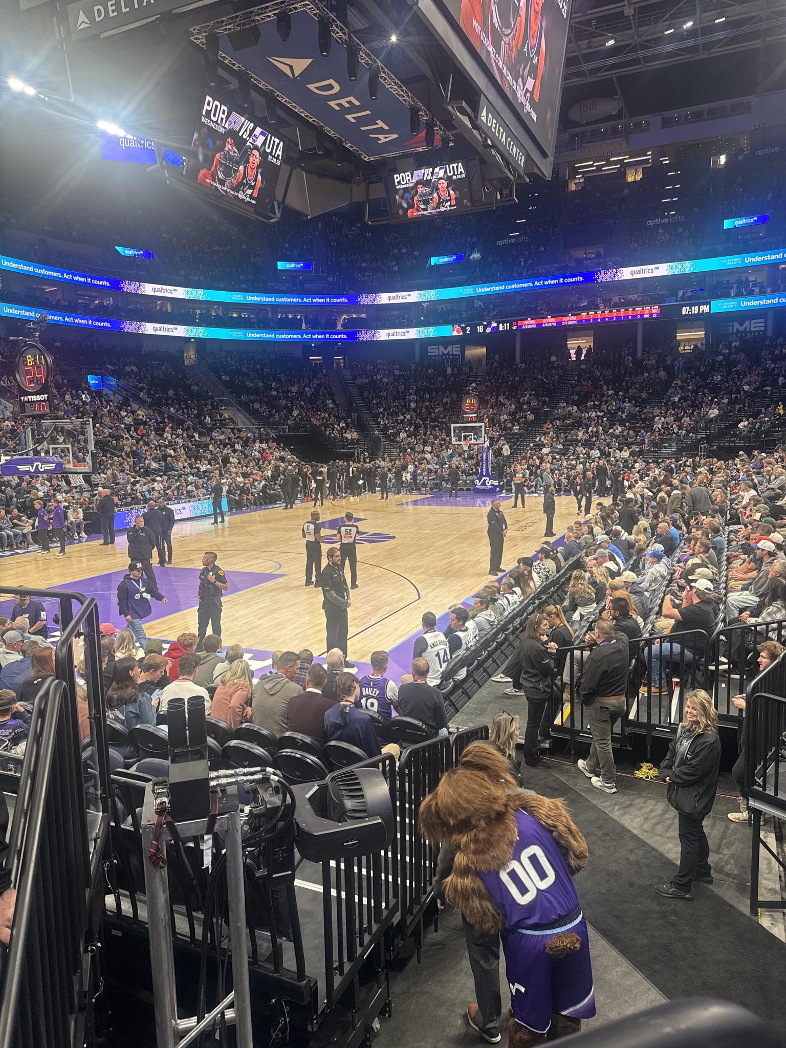 Real Fan View taken from Section 21 at Delta Center by Allen W