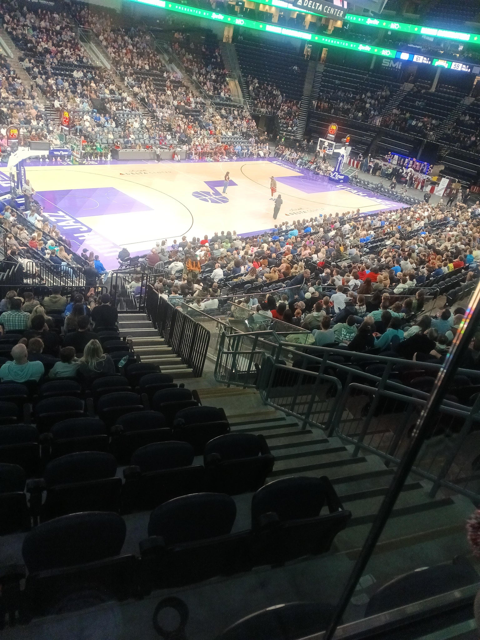 Real Fan View taken from Section 21 at Delta Center by Cindra G