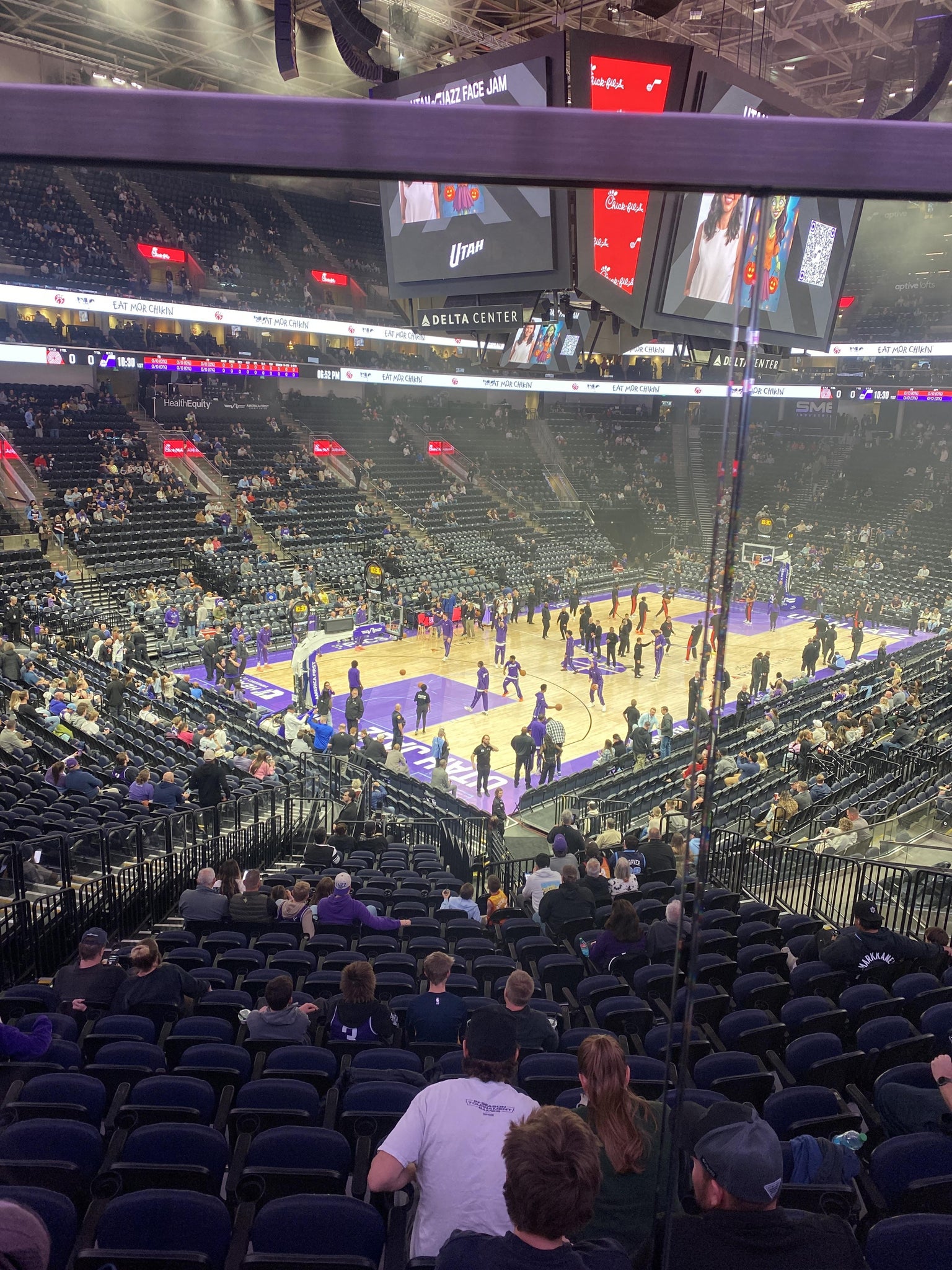 Real Fan View taken from Section 21 at Delta Center by Brett L