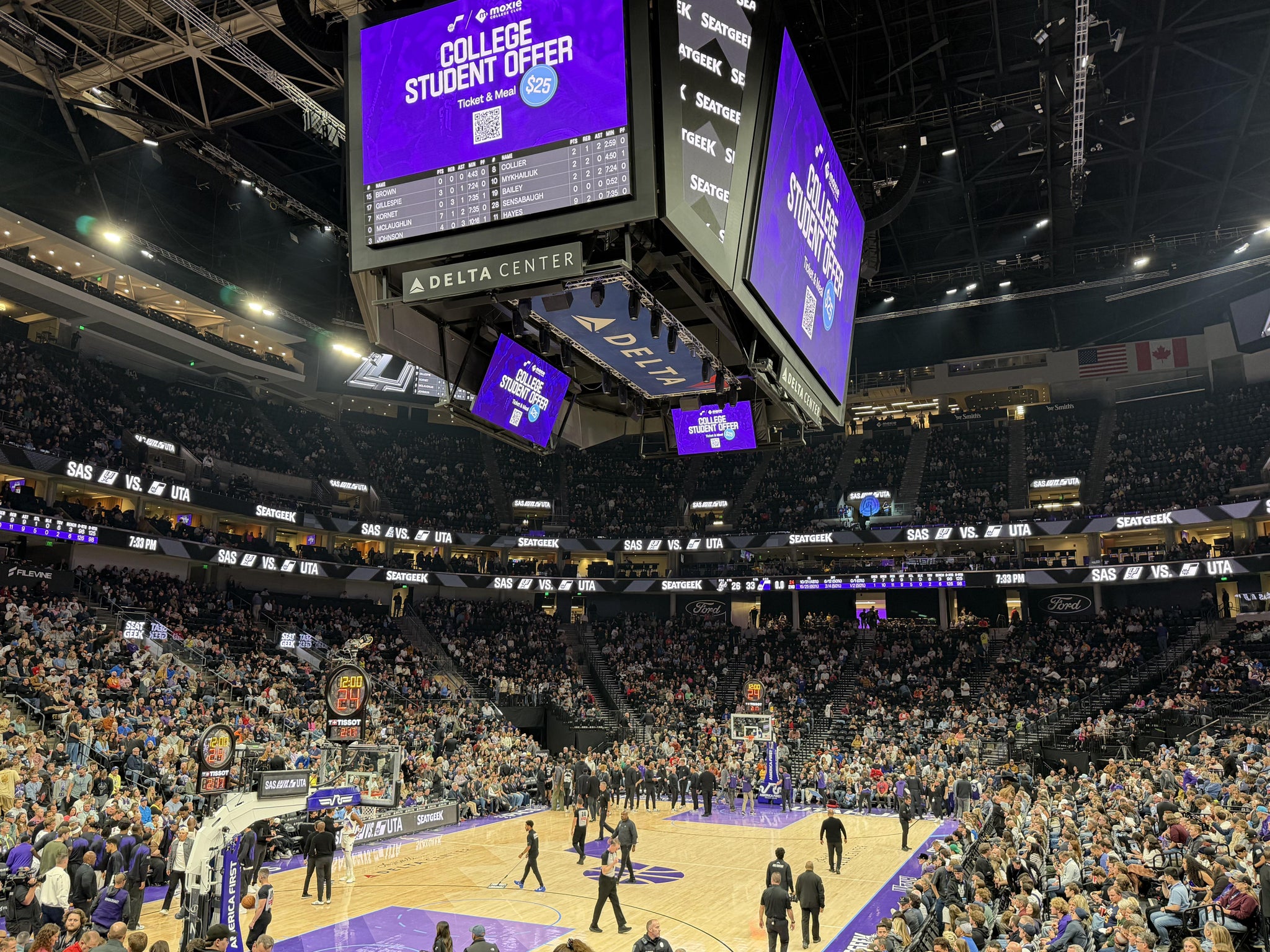 Real Fan View taken from Section 22 at Delta Center by Ferlita A