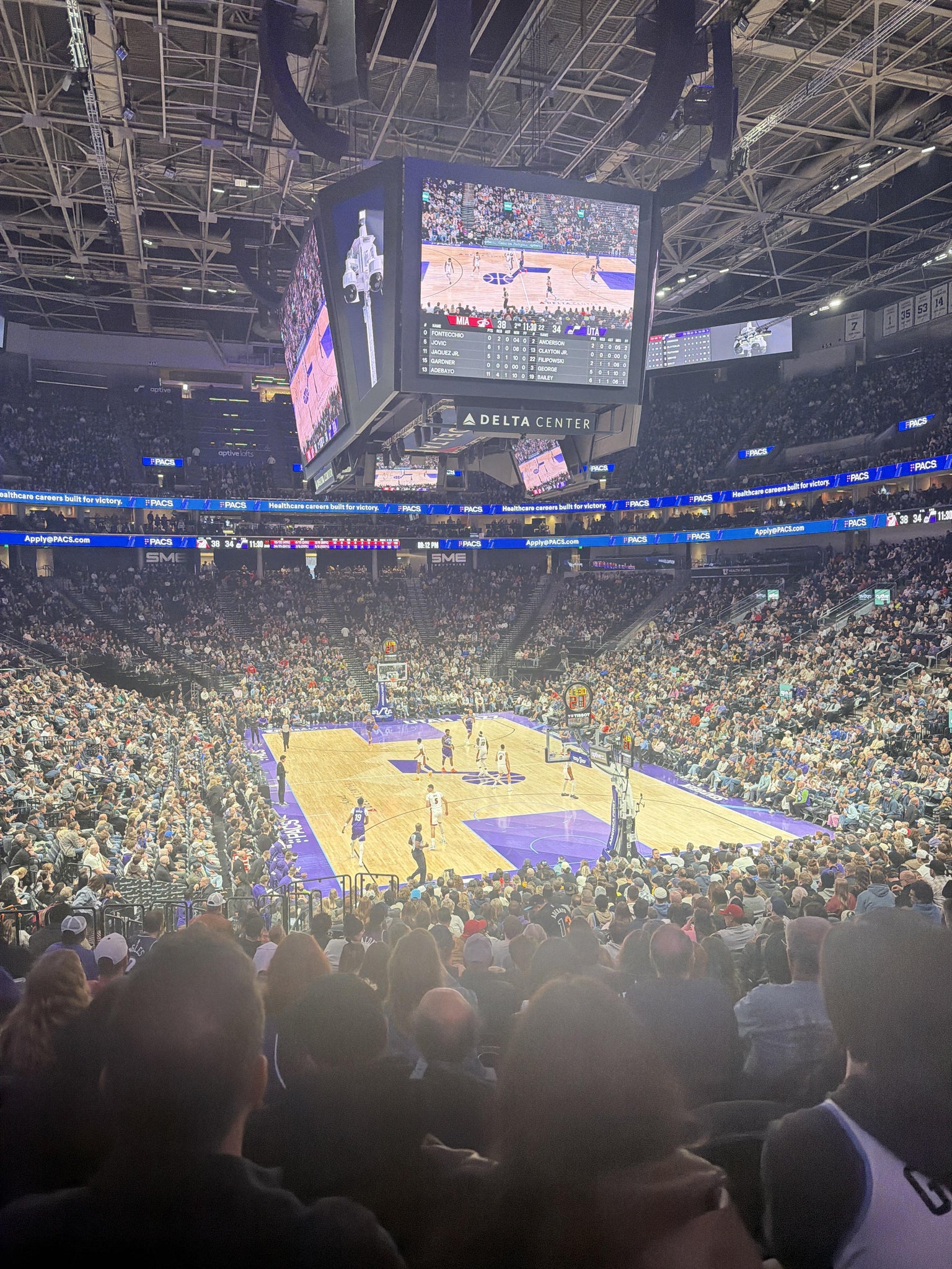 Real Fan View taken from Section 3 at Delta Center by Dallin N