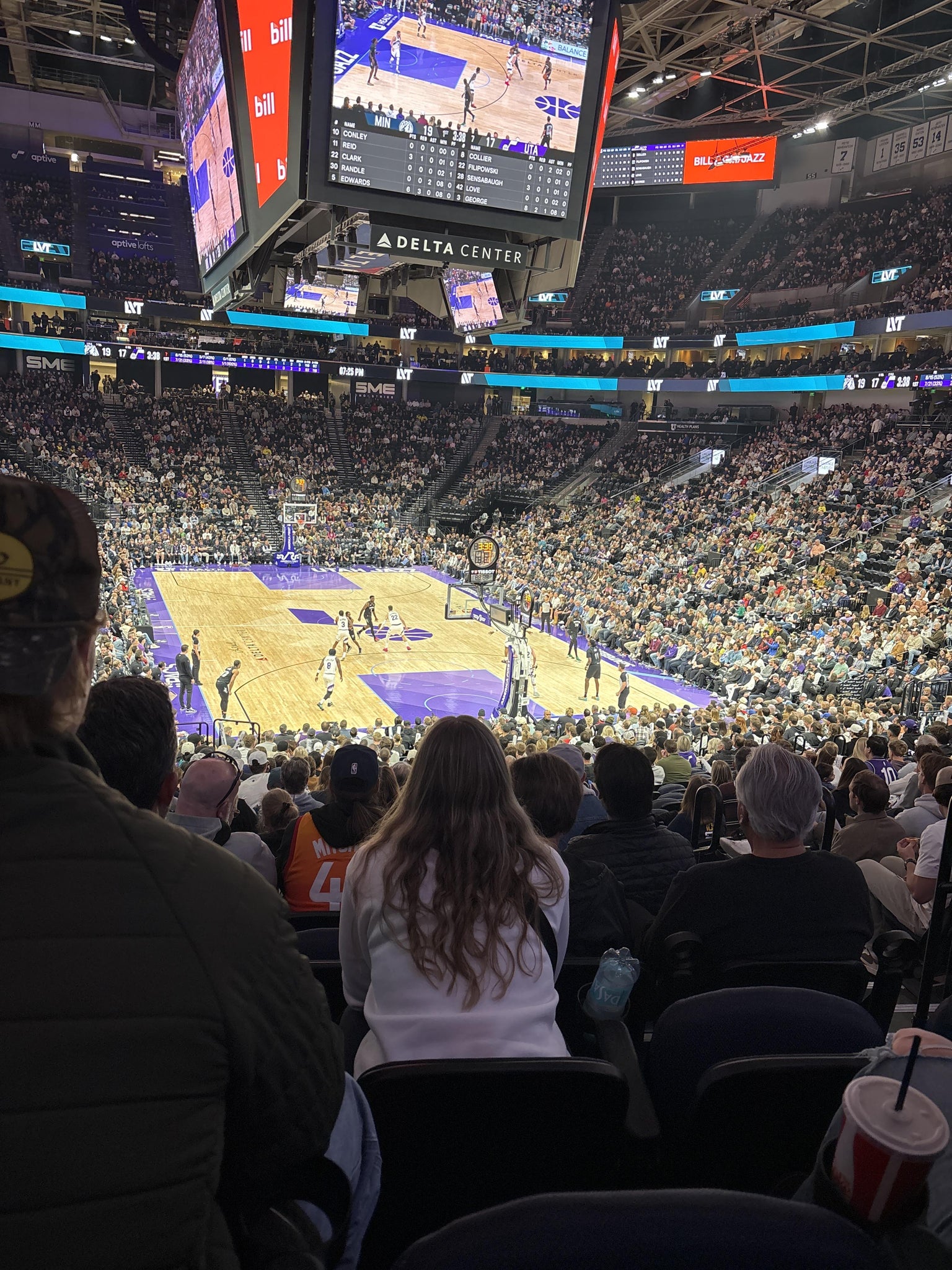 Real Fan View taken from Section 3 at Delta Center by Jaime H