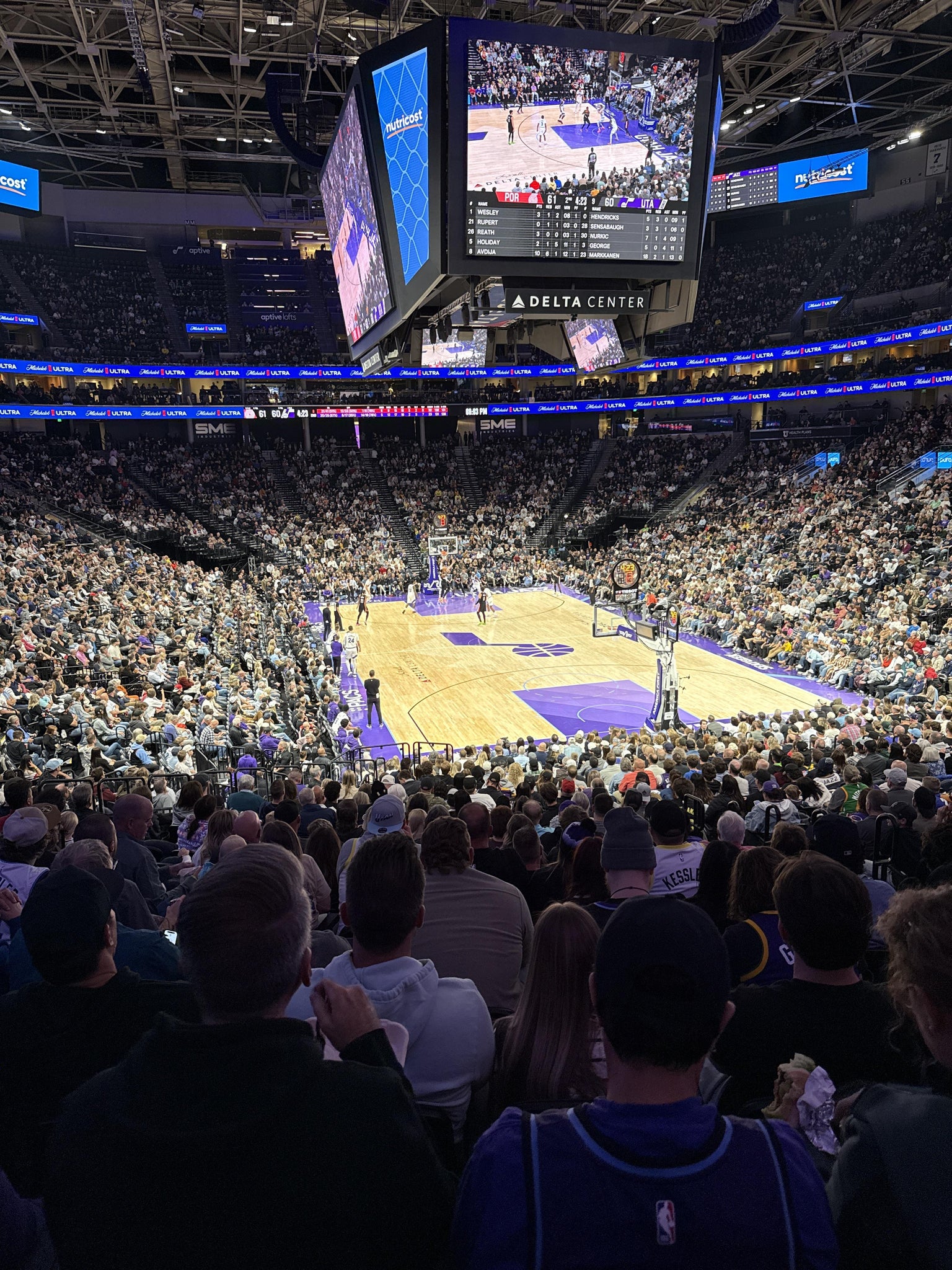 Real Fan View taken from Section 3 at Delta Center by Riley D