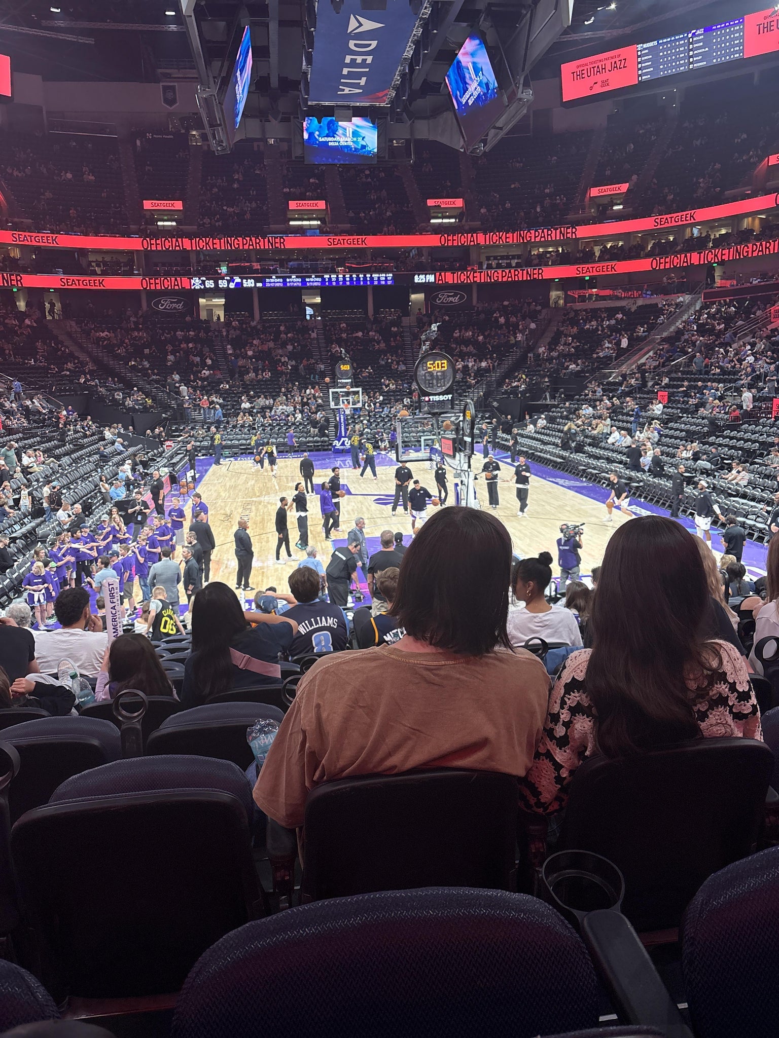 Real Fan View taken from Section 3 at Delta Center by Chauncey G