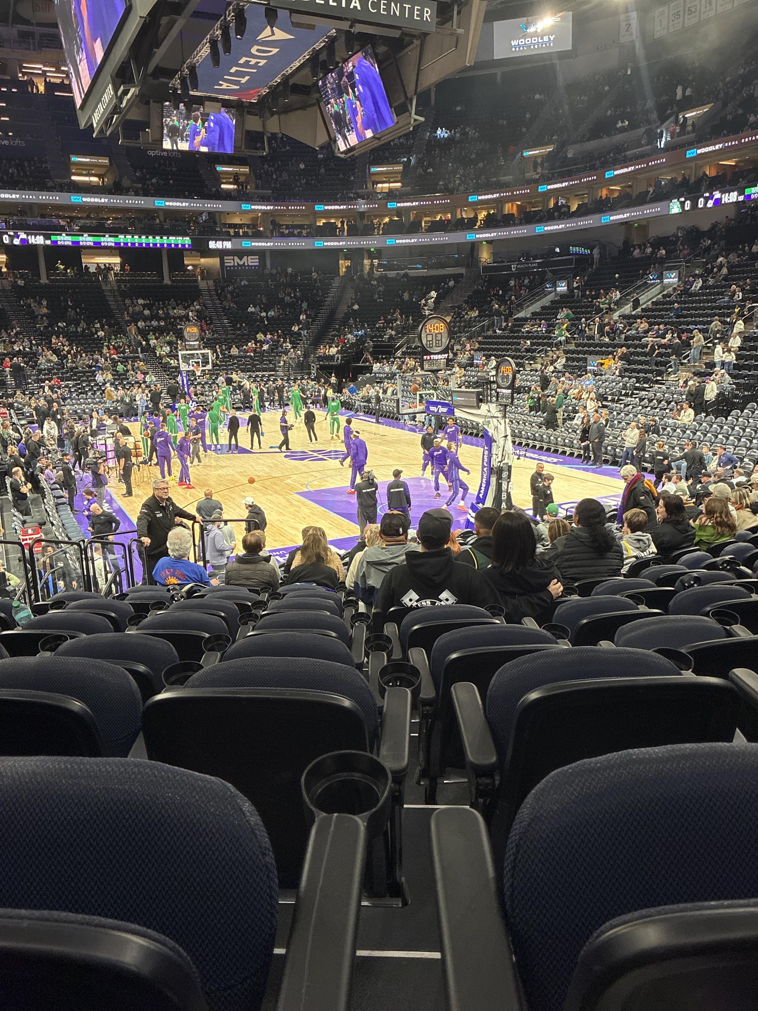 Real Fan View taken from Section 3 at Delta Center by Christina P