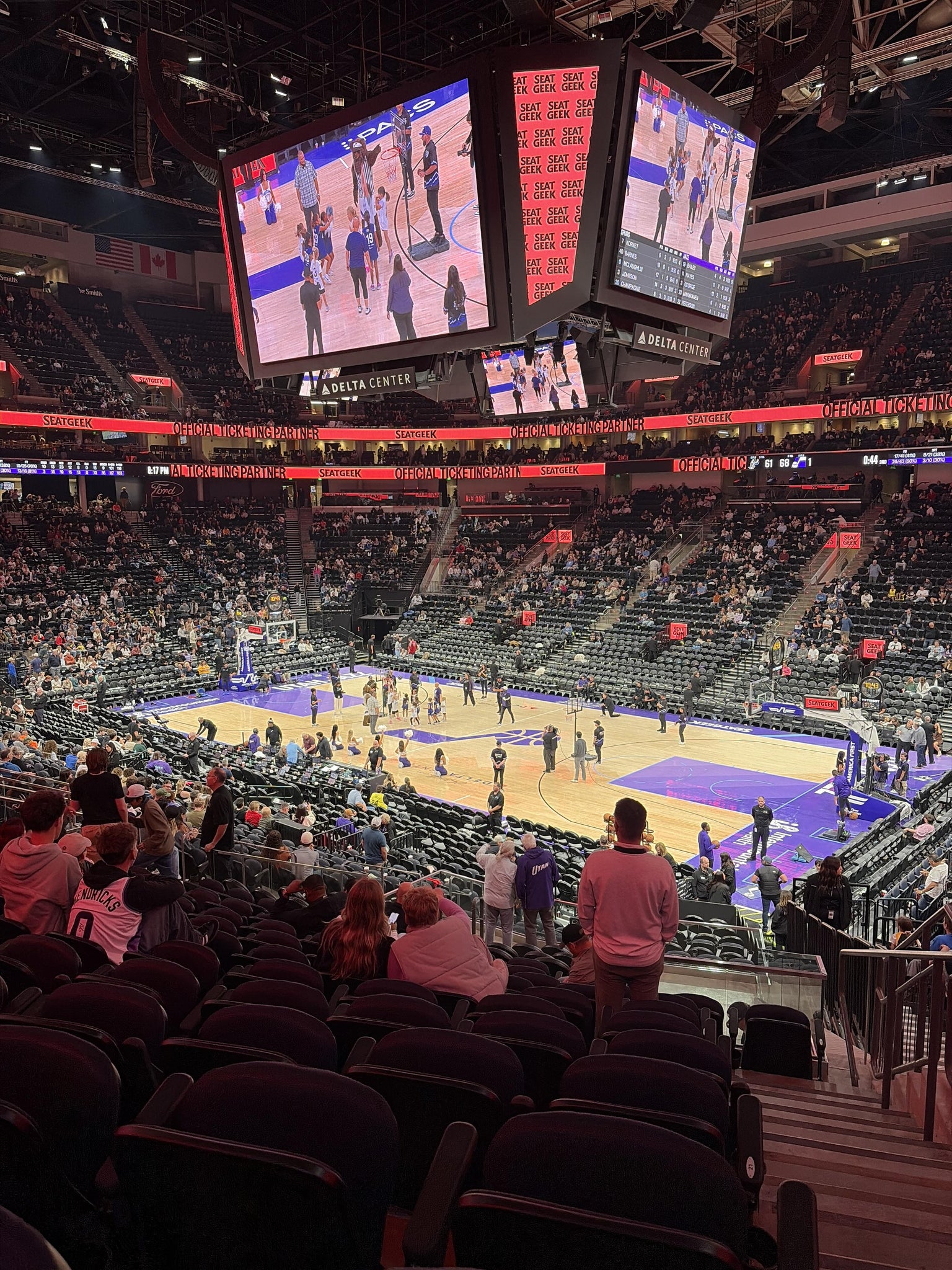 Real Fan View taken from Section 5 at Delta Center by Renee L