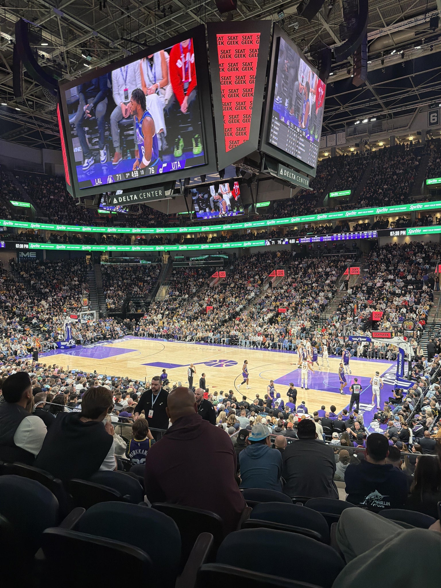 Real Fan View taken from Section 5 at Delta Center by Luciana L