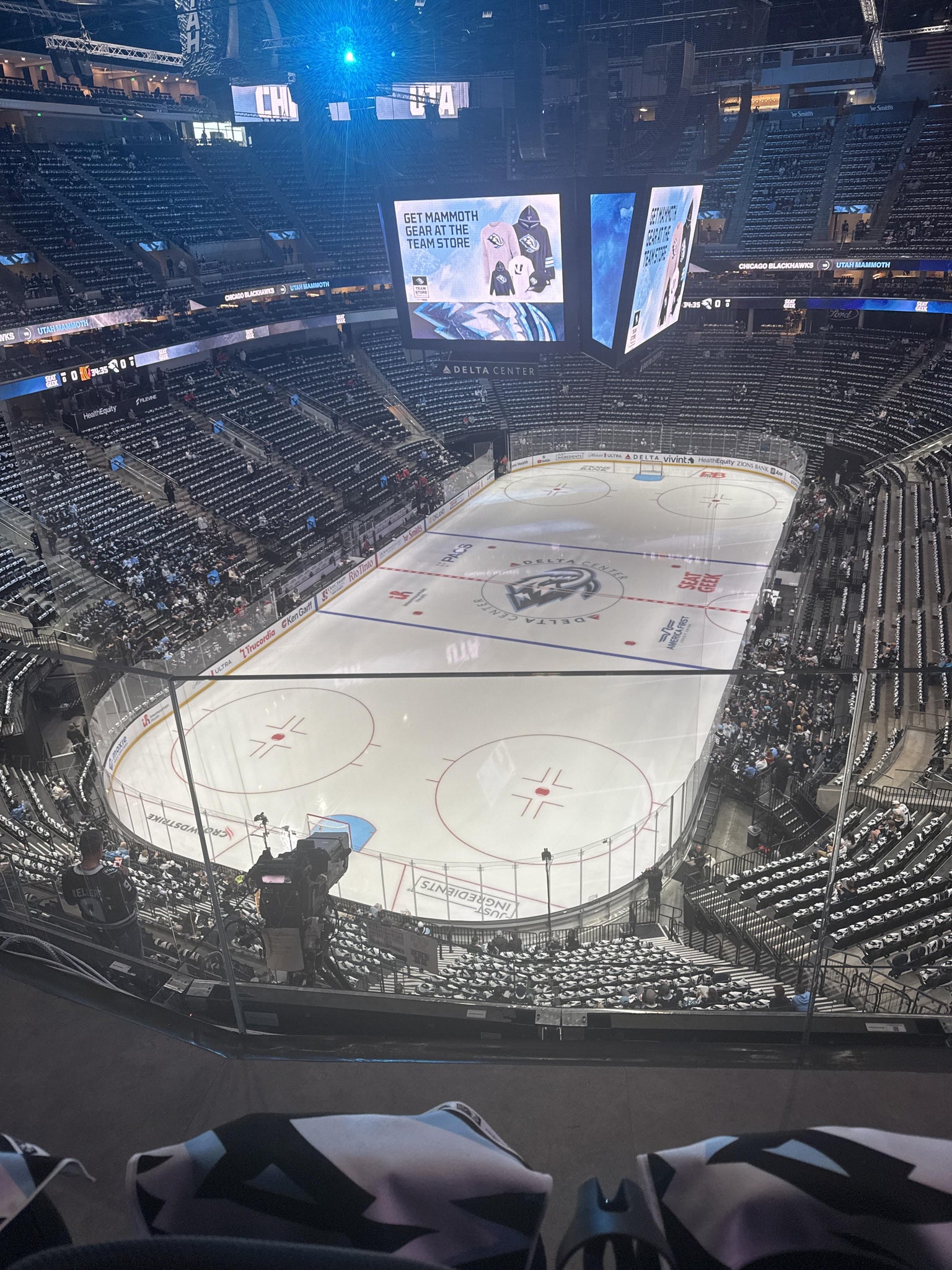 Real Fan View taken from Section 500 at Delta Center by John D