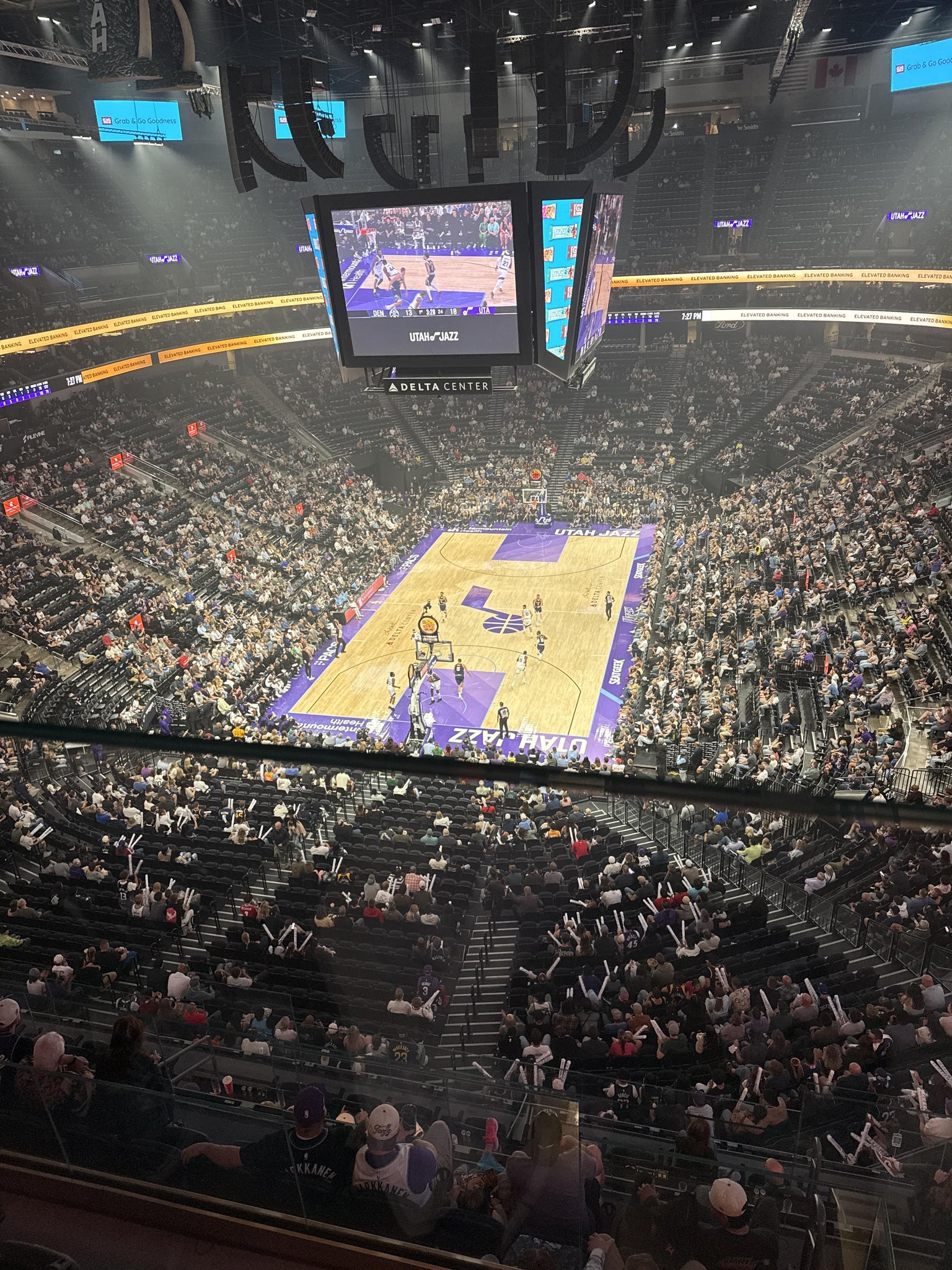 Real Fan View taken from Section 501 at Delta Center by John S