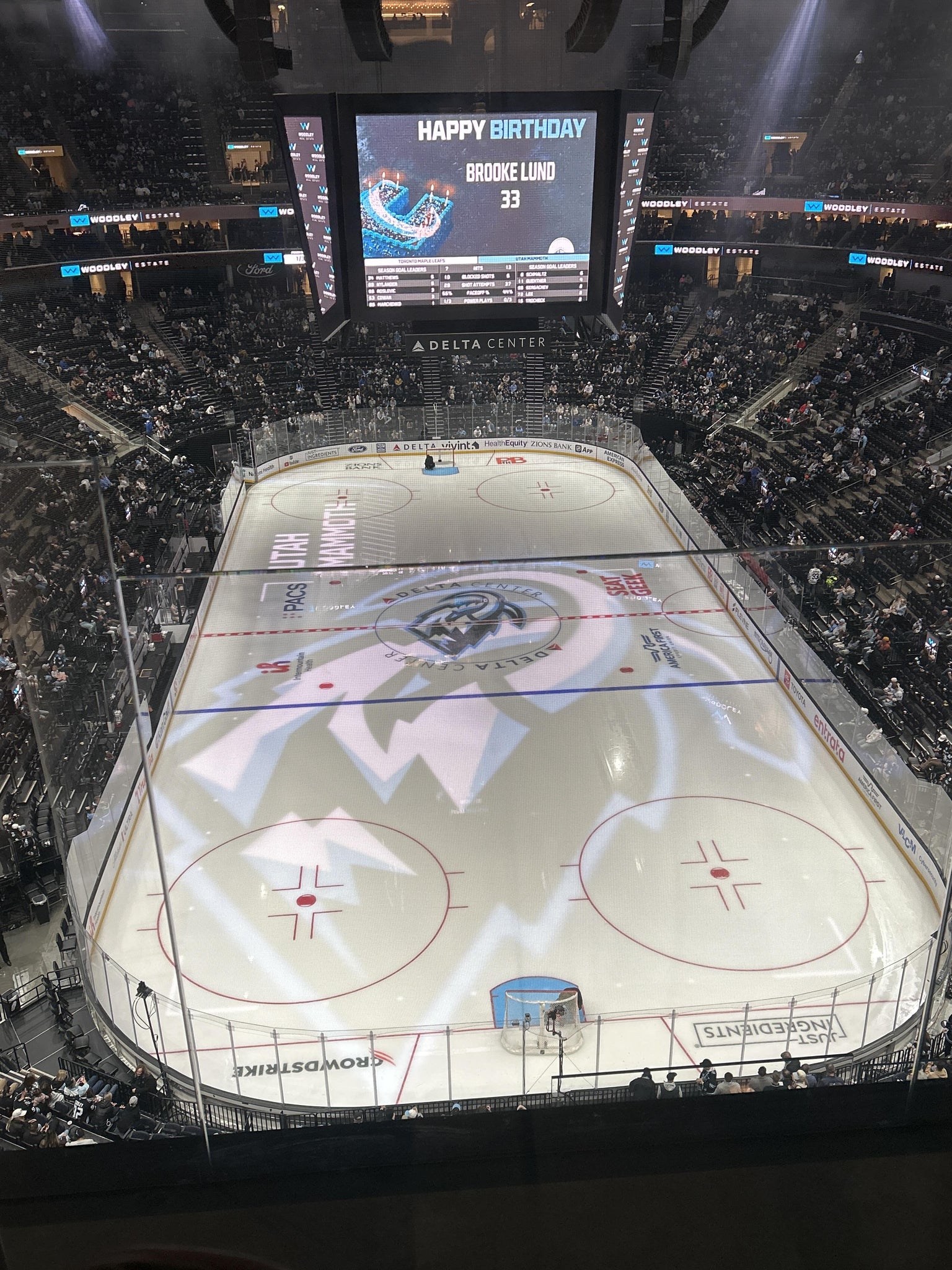 Real Fan View taken from Section 502 at Delta Center by Anonymous User
