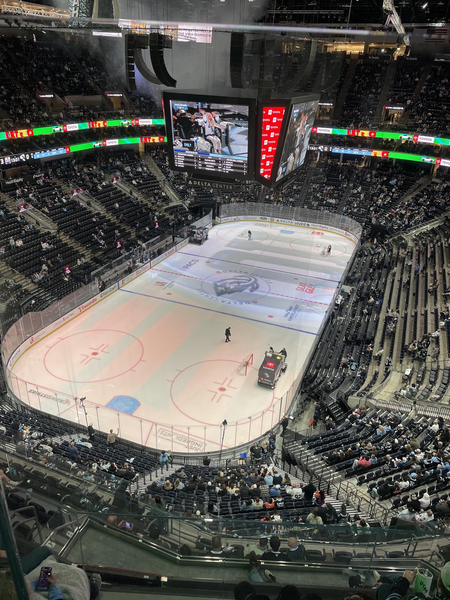 Real Fan View taken from Section 550 at Delta Center by Robert B