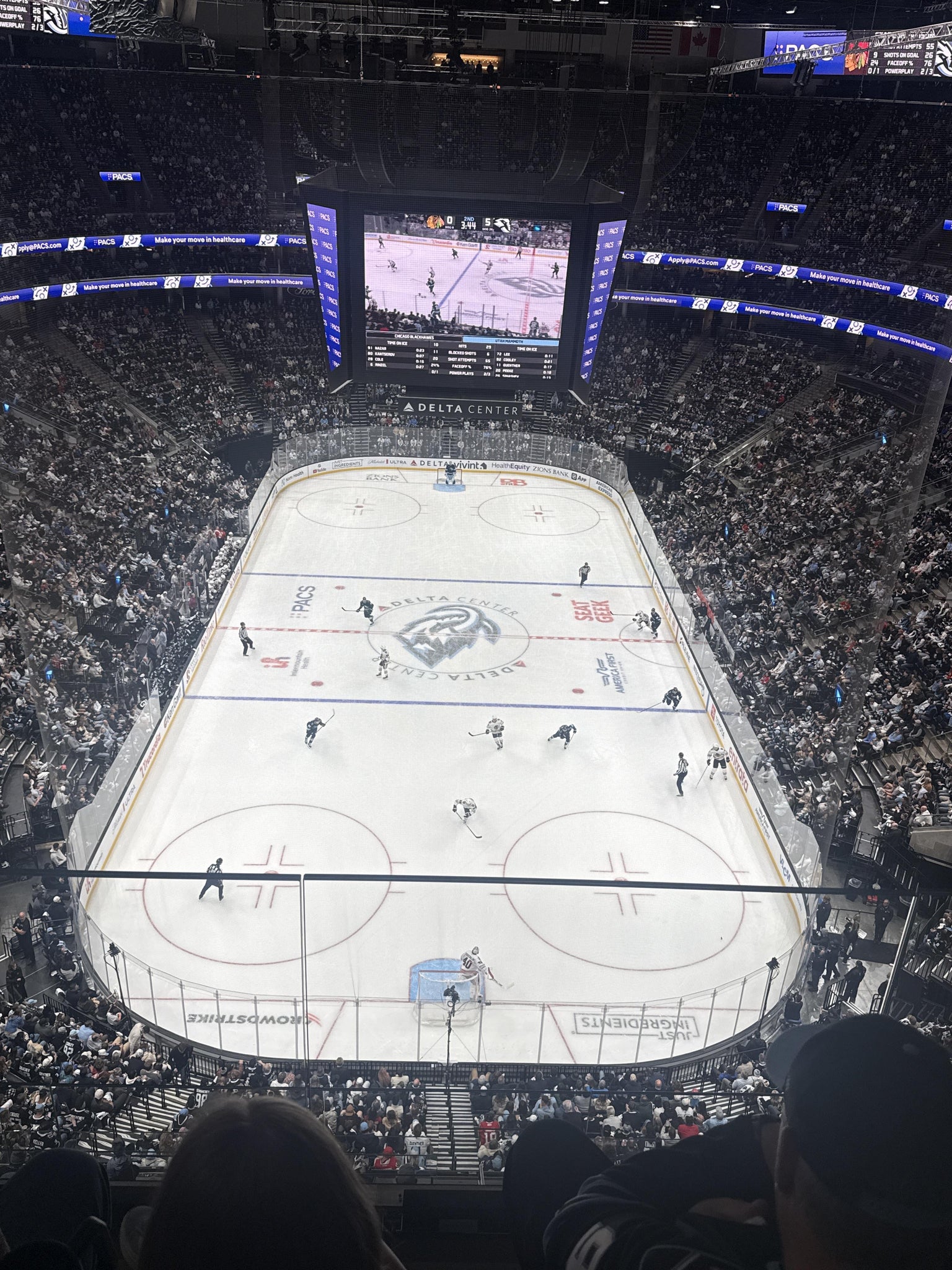 Real Fan View taken from Section 552 at Delta Center by Kevin R