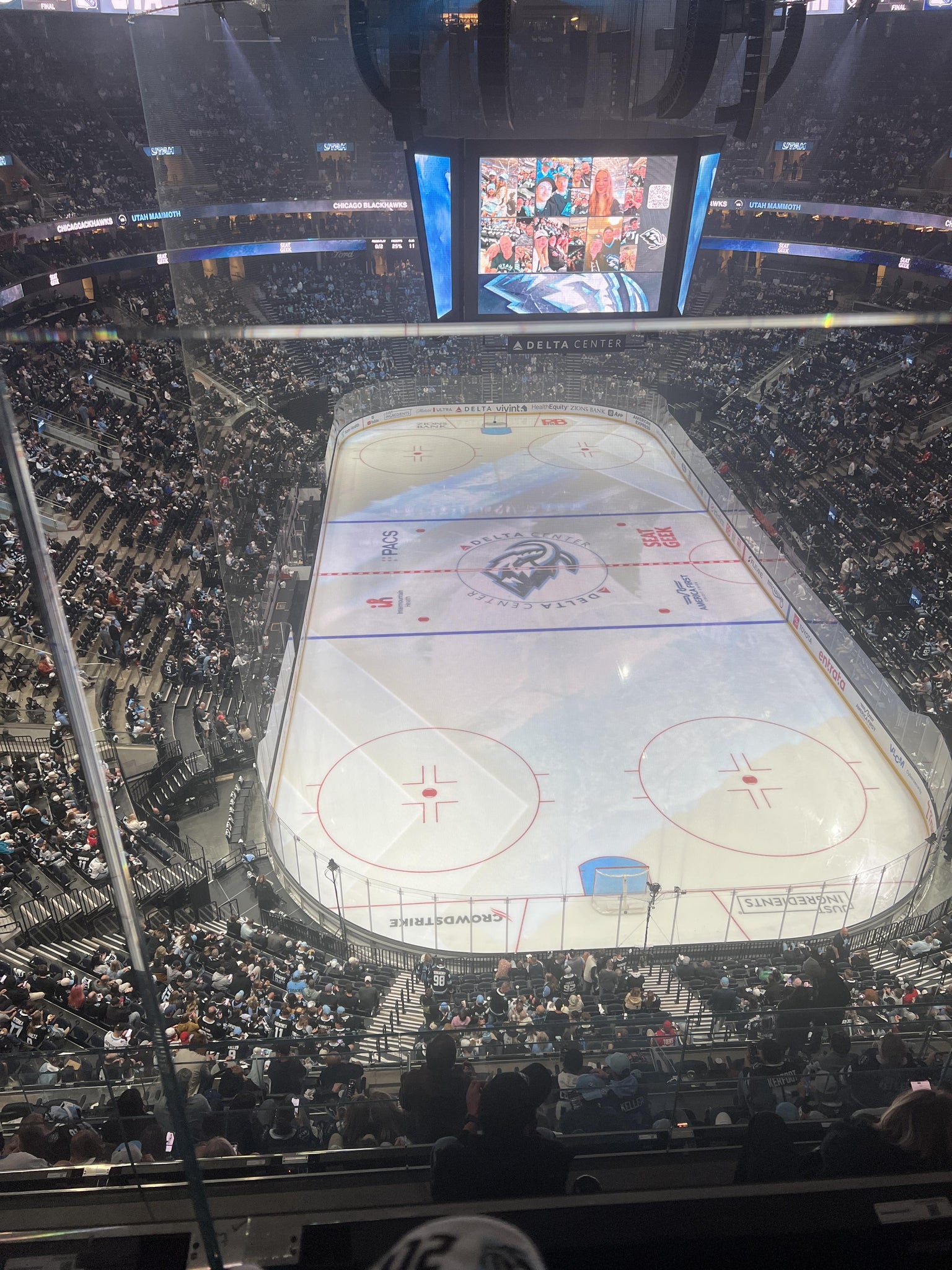 Real Fan View taken from Section 553 at Delta Center by Jonathan H