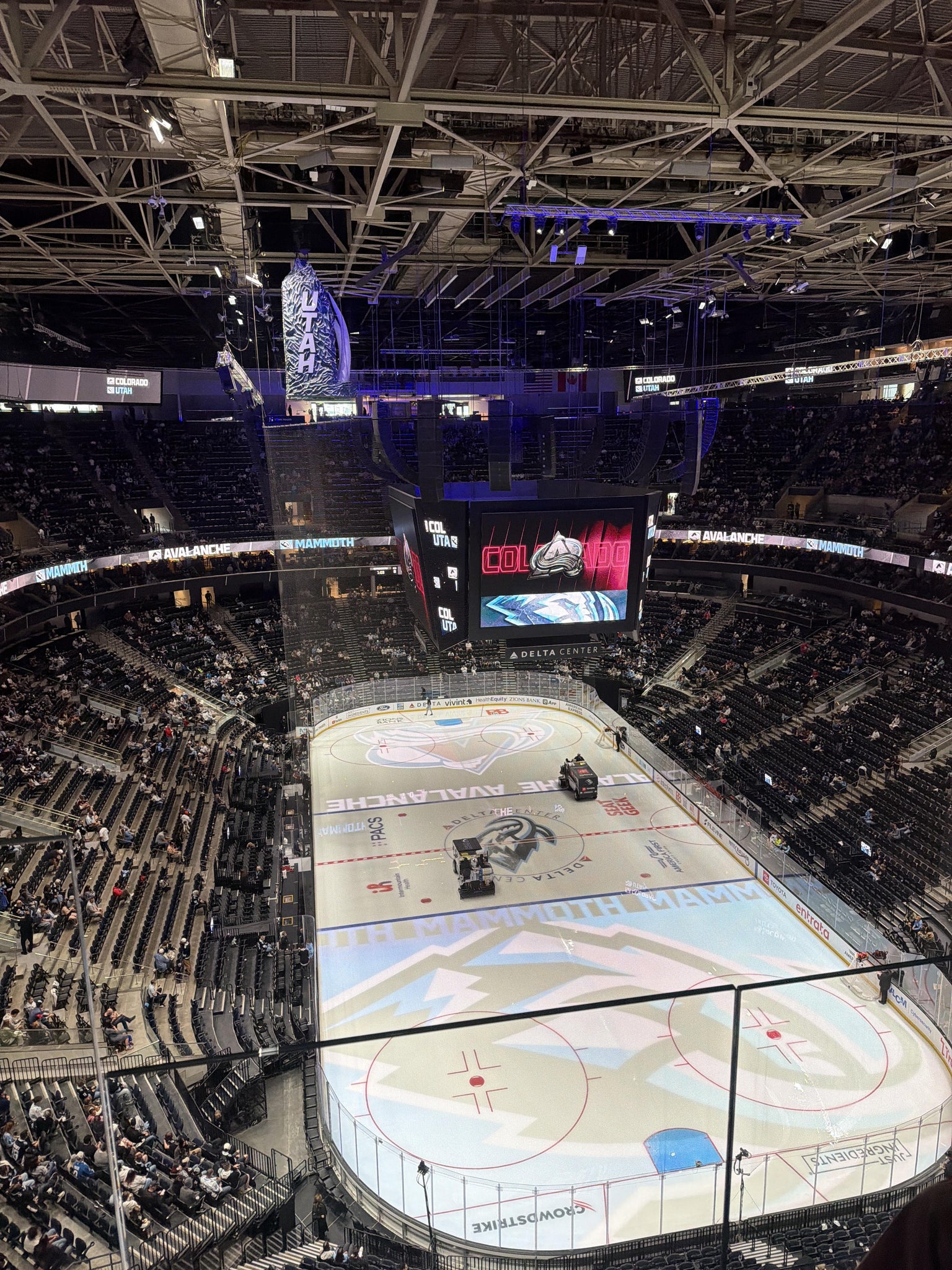 Real Fan View taken from Section 553 at Delta Center by Adam K