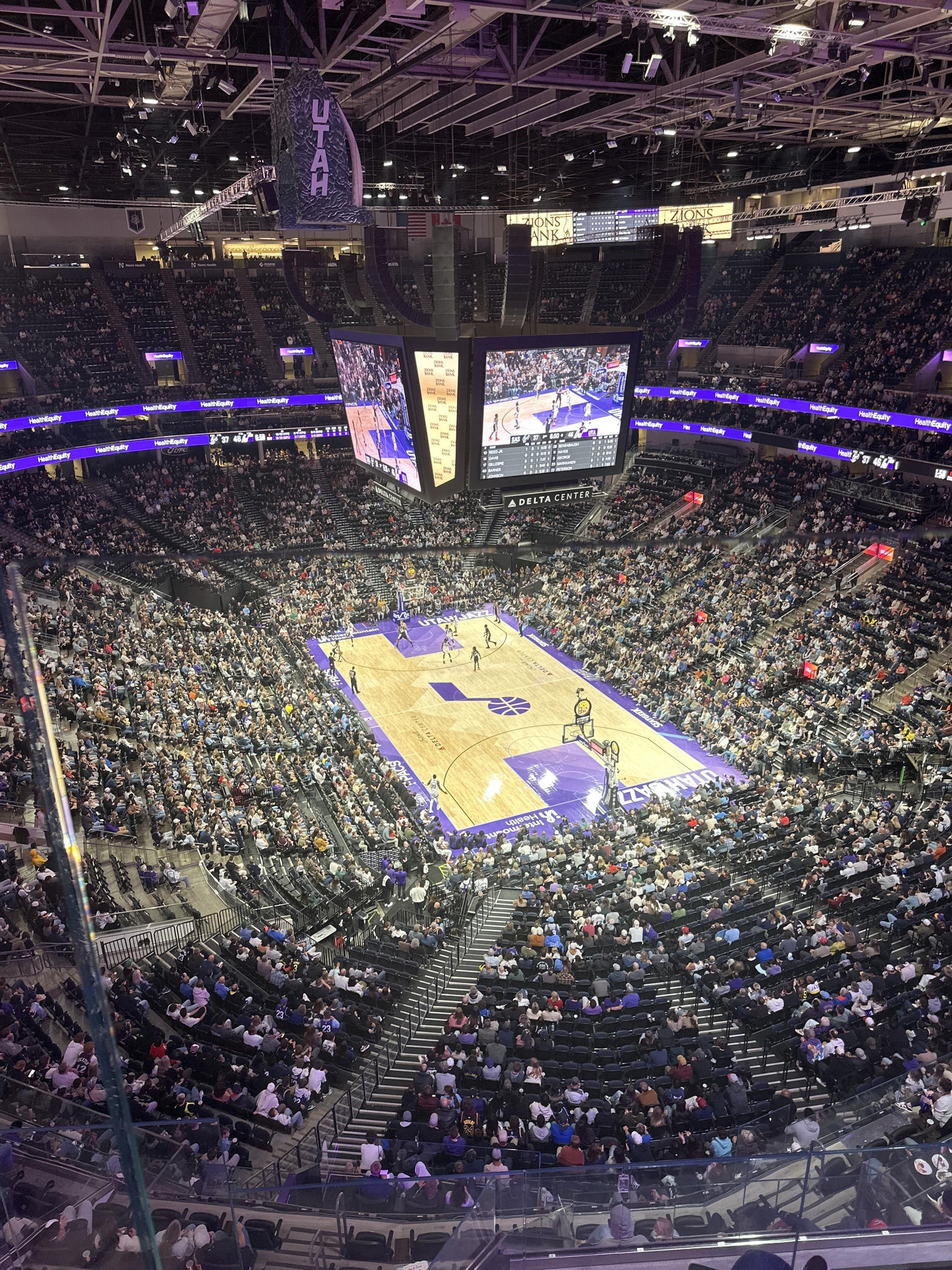 Real Fan View taken from Section 554 at Delta Center by Austin S