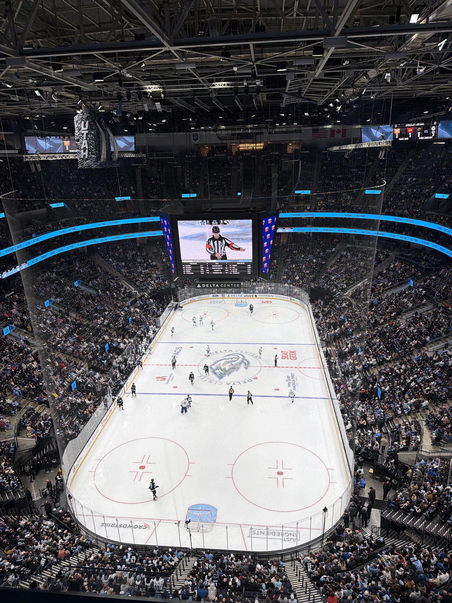 Real Fan View taken from Section 600 at Delta Center by Logan S