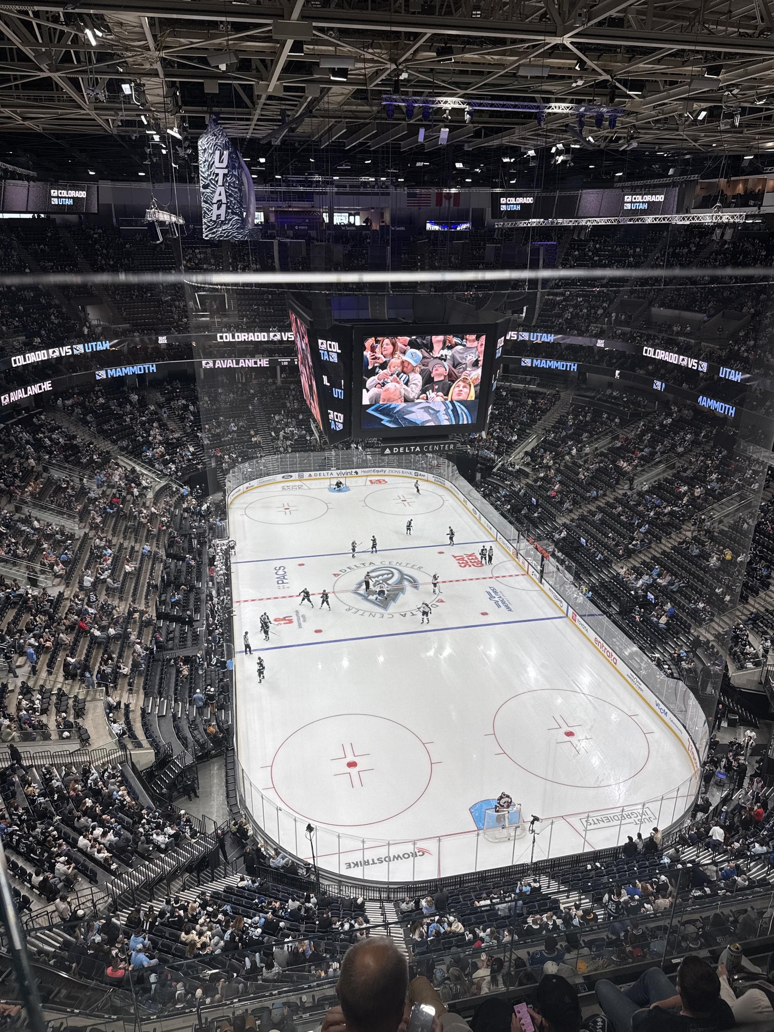 Real Fan View taken from Section 602 at Delta Center by Alix S
