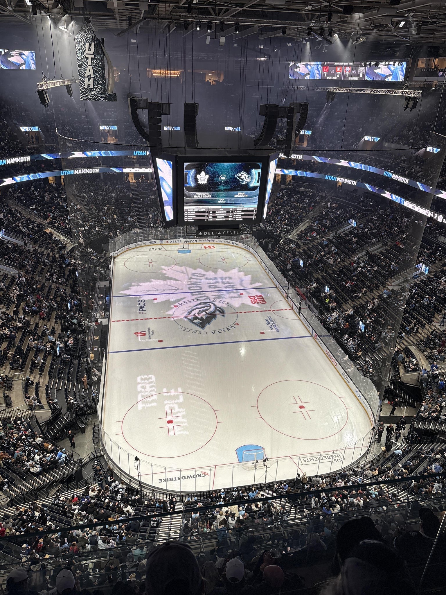 Real Fan View taken from Section 602 at Delta Center by Sean A