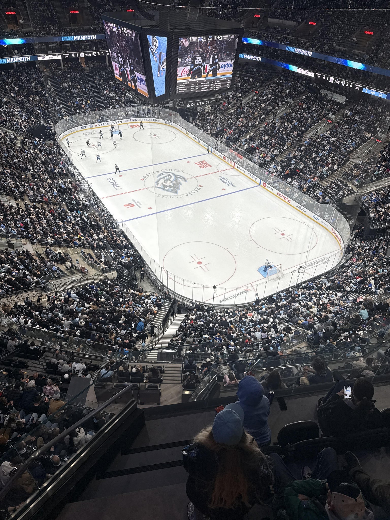 Real Fan View taken from Section 604 at Delta Center by Brandon B