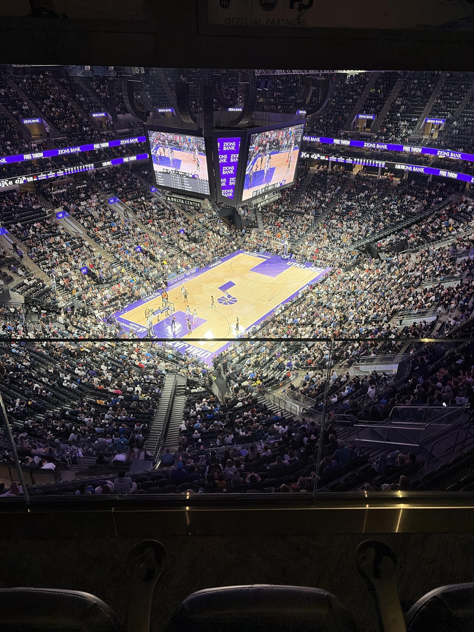 Real Fan View taken from Section 606 at Delta Center by Ana J