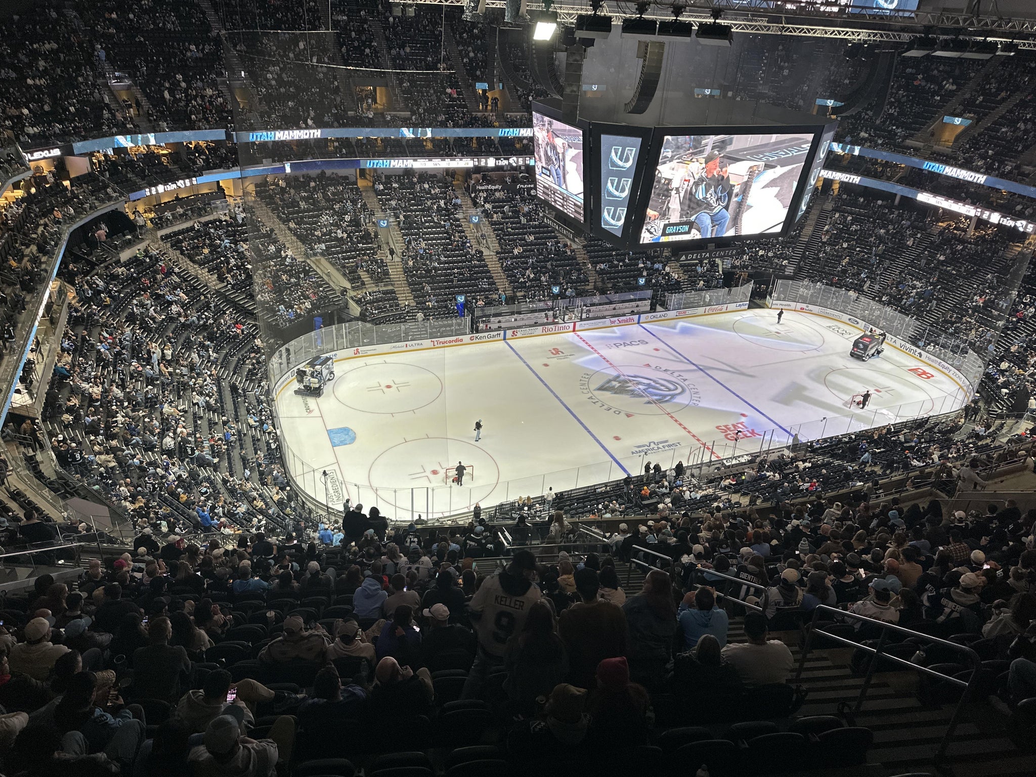 Real Fan View taken from Section 636 at Delta Center by Patrick J