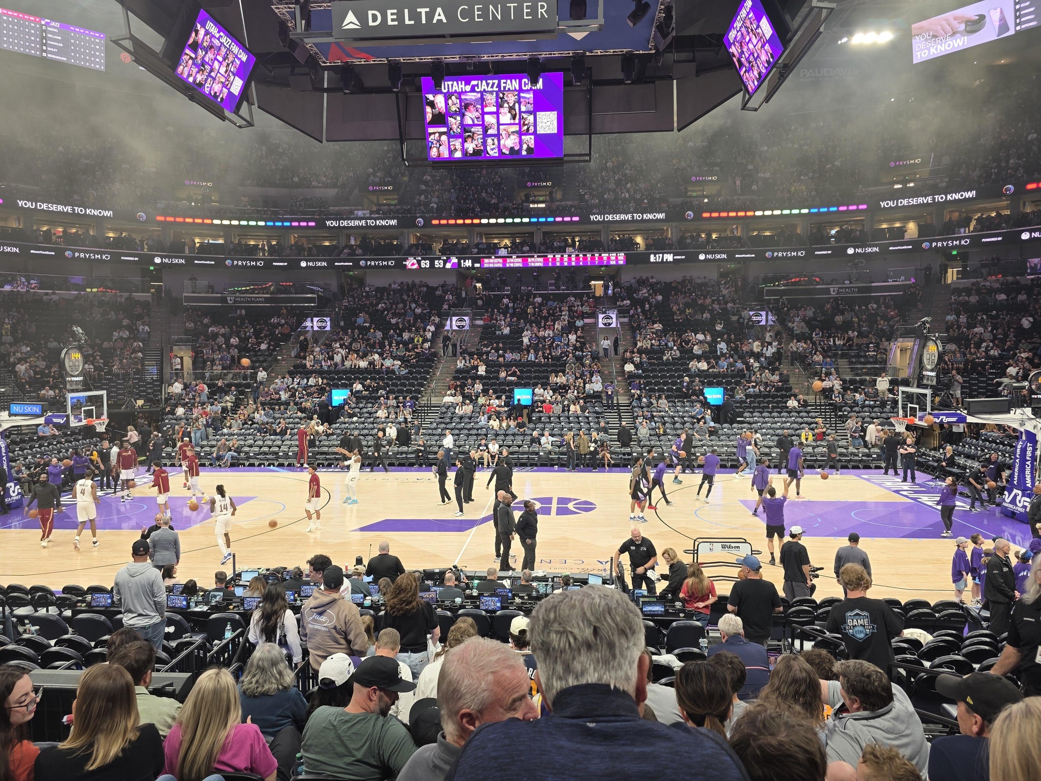 Real Fan View taken from Section 7 at Delta Center by Jody R