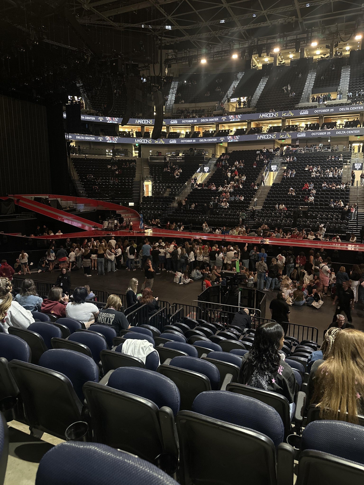 Real Fan View taken from Section 7 at Delta Center by Lisa S