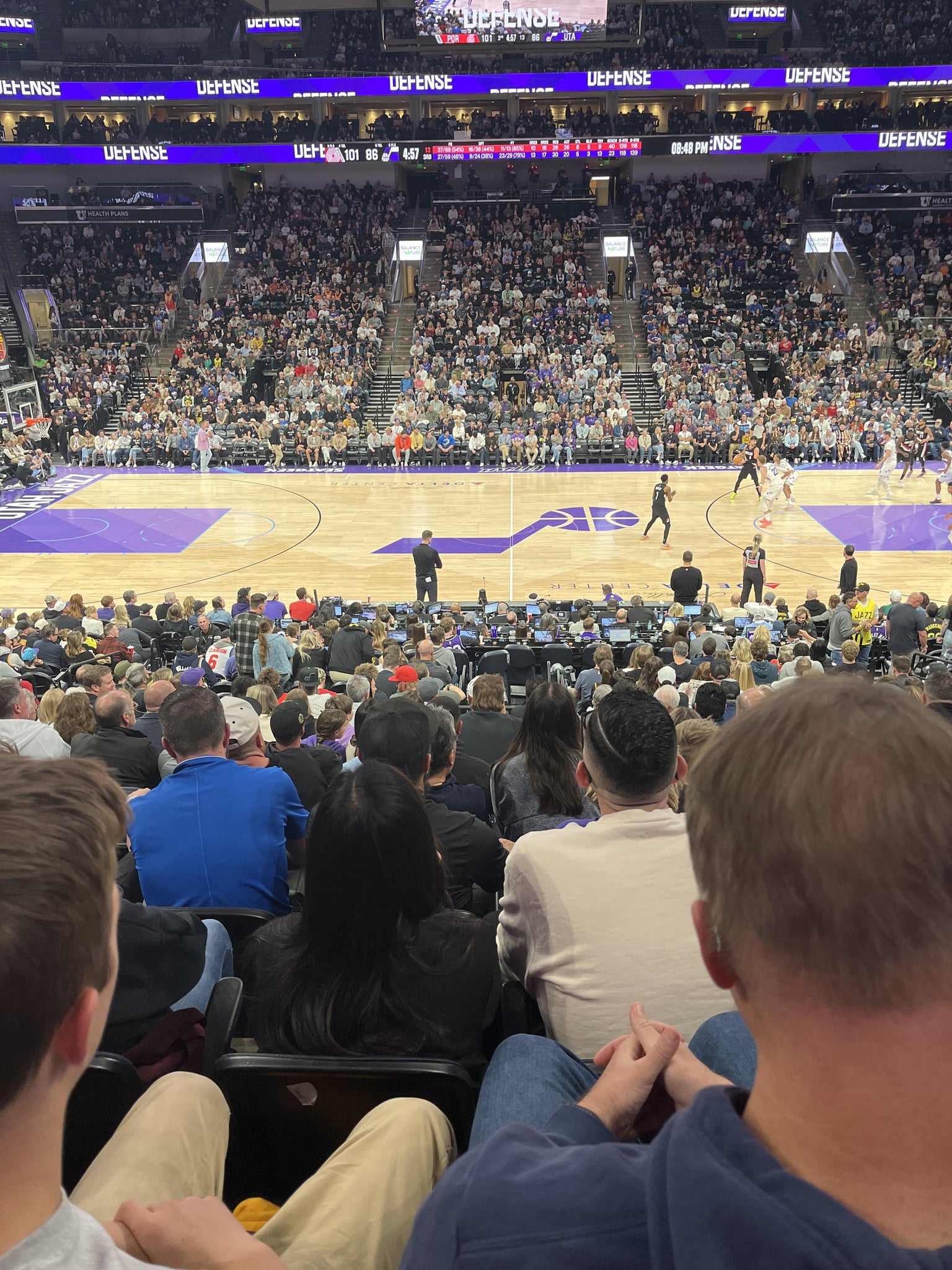Real Fan View taken from Section 7 at Delta Center by Allison M