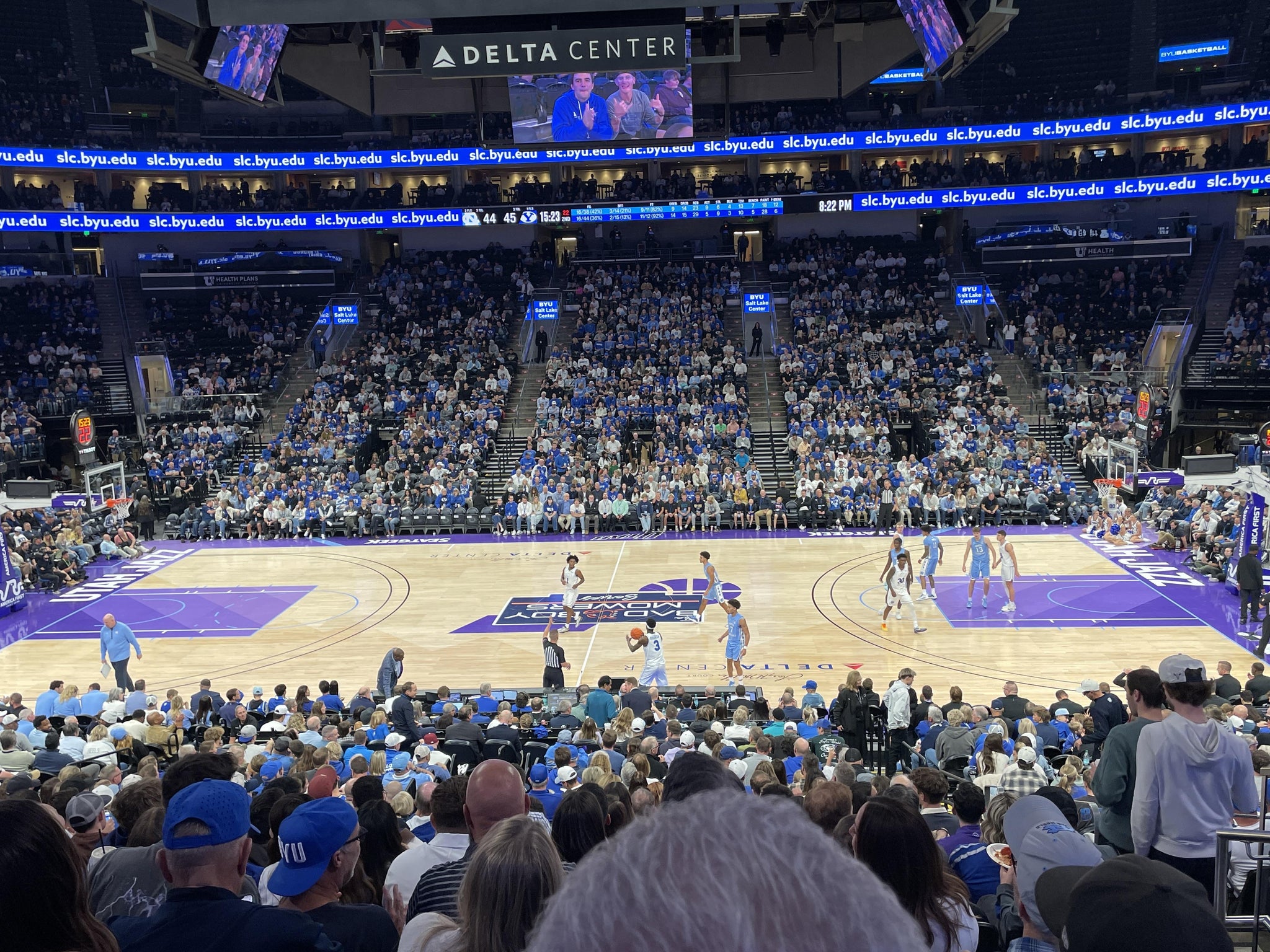 Real Fan View taken from Section 7 at Delta Center by Briant S