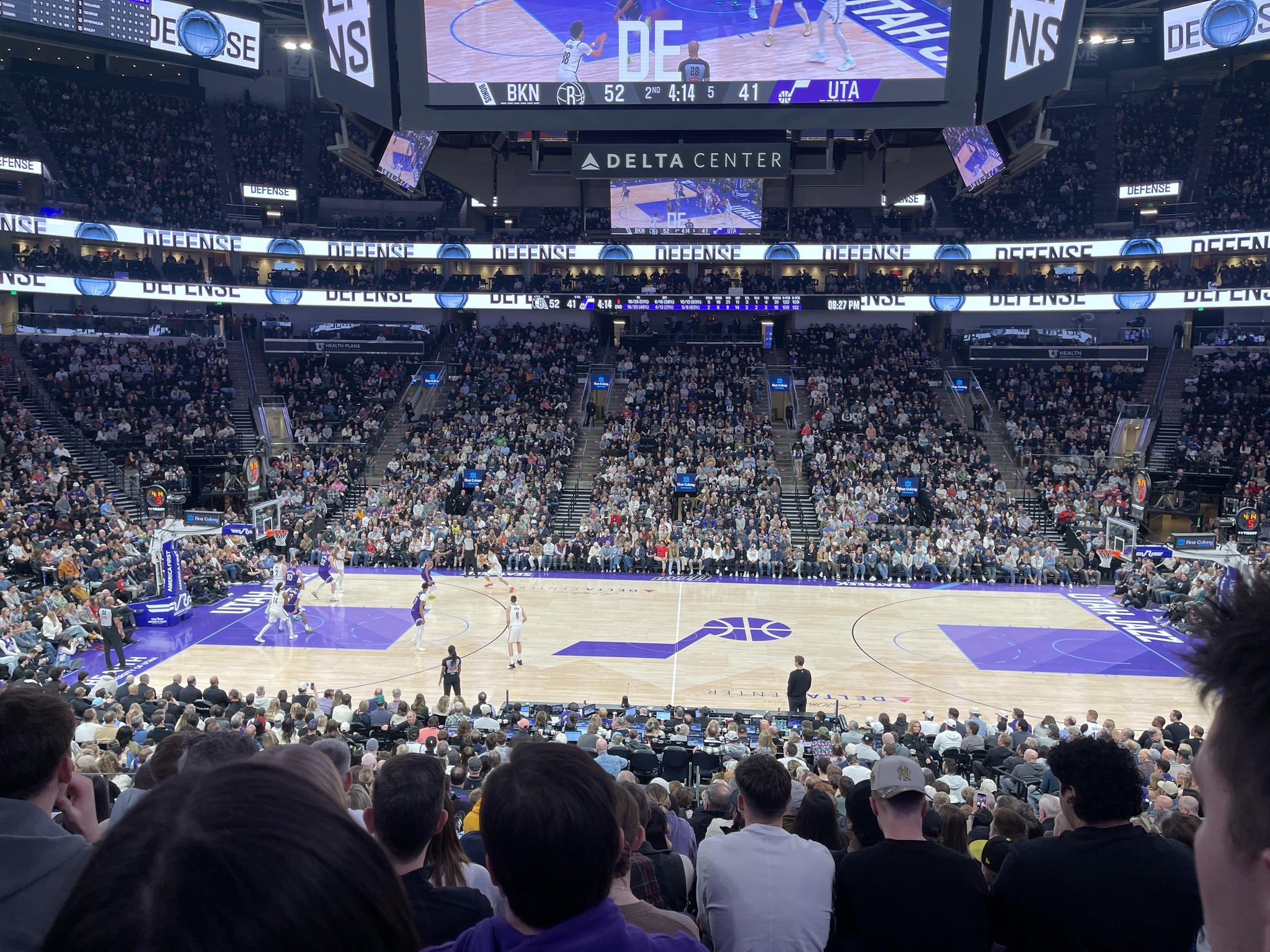 Real Fan View taken from Section 7 at Delta Center by Amanda J
