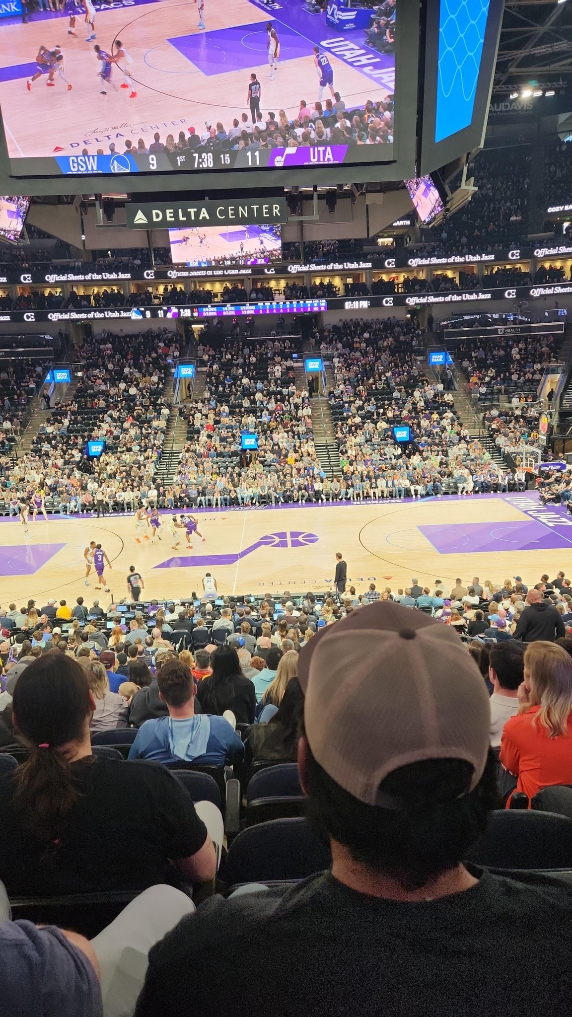 Real Fan View taken from Section 7 at Delta Center by Shayla A