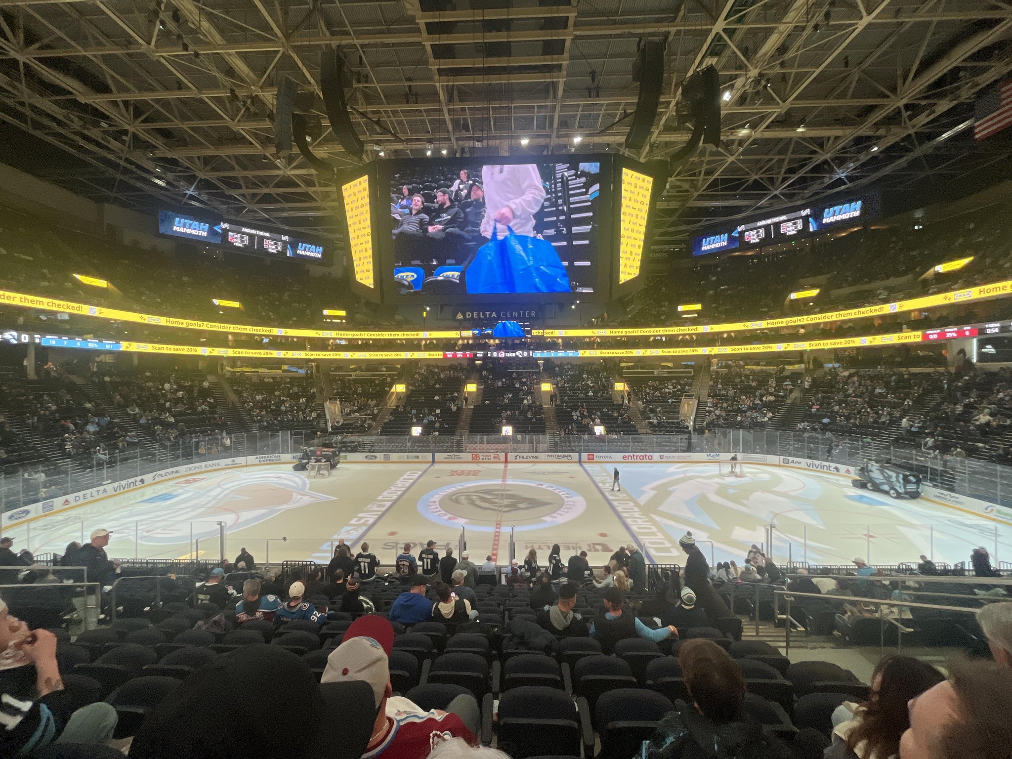 Real Fan View taken from Section 7 at Delta Center by Jeff C