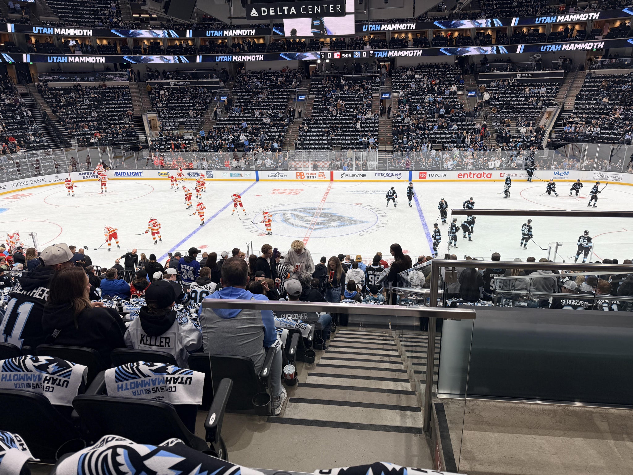 Real Fan View taken from Section 7 at Delta Center by Jeff M
