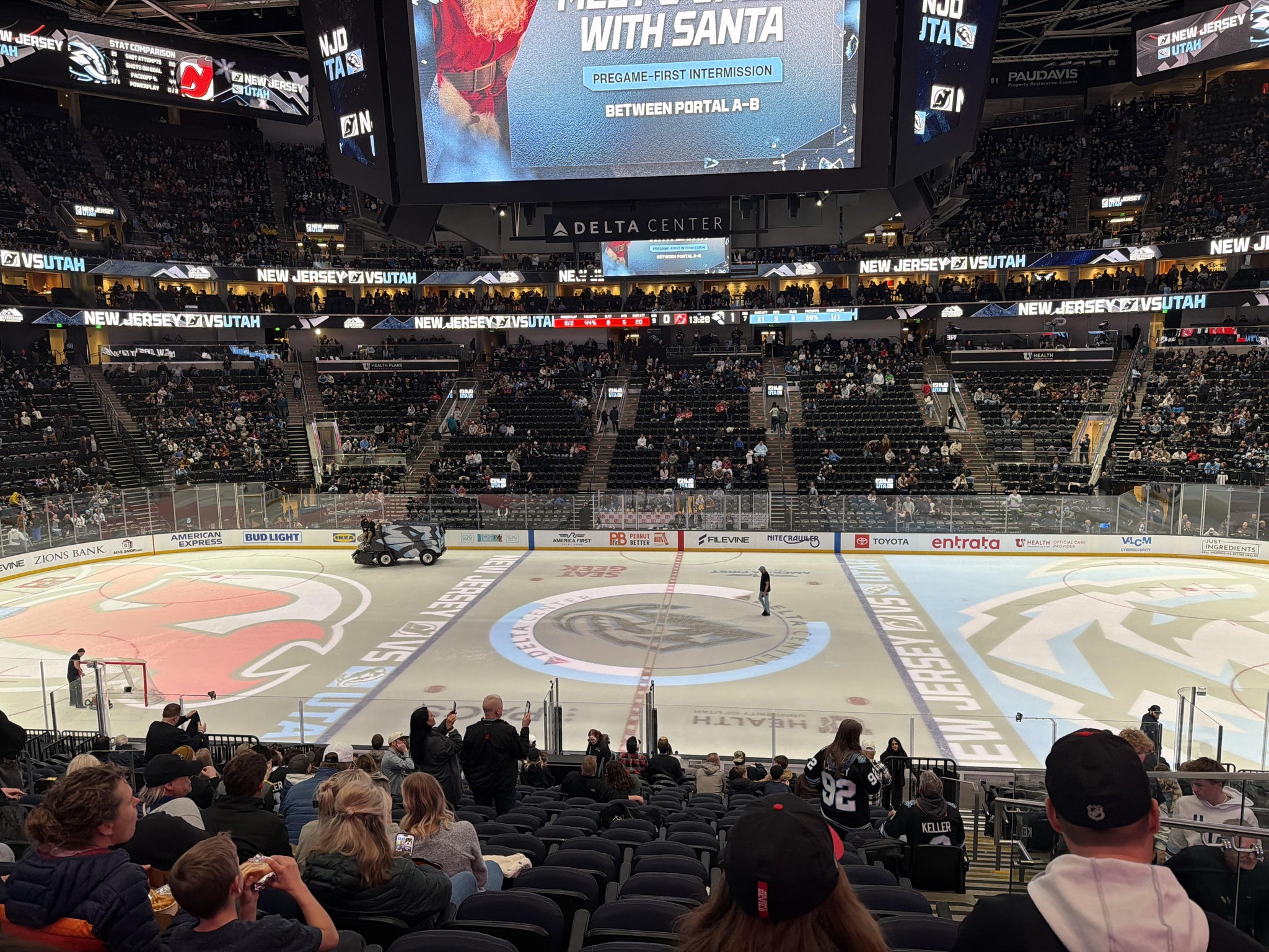 Real Fan View taken from Section 7 at Delta Center by Jeff M
