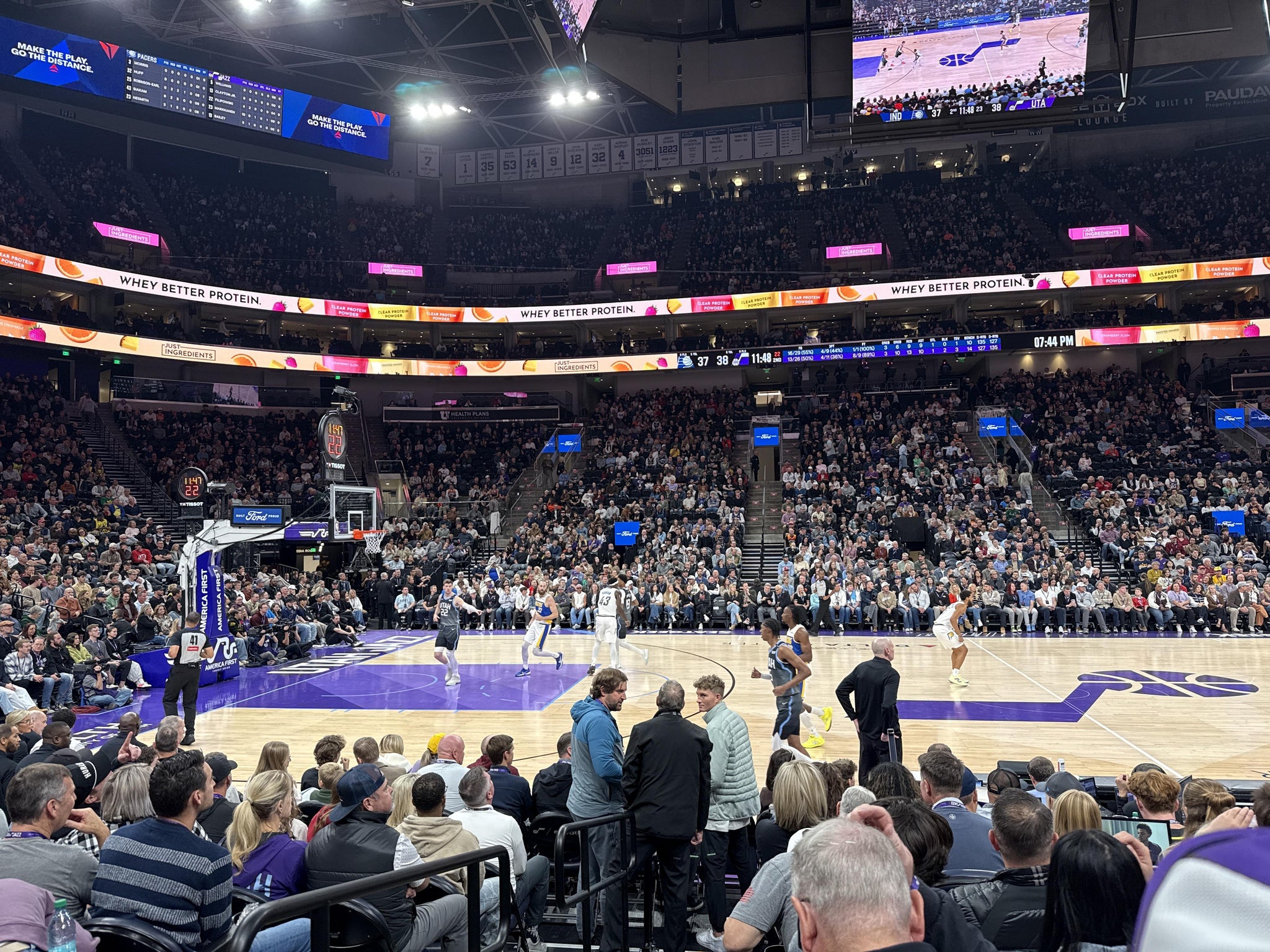 Real Fan View taken from Section 7 at Delta Center by Allie H