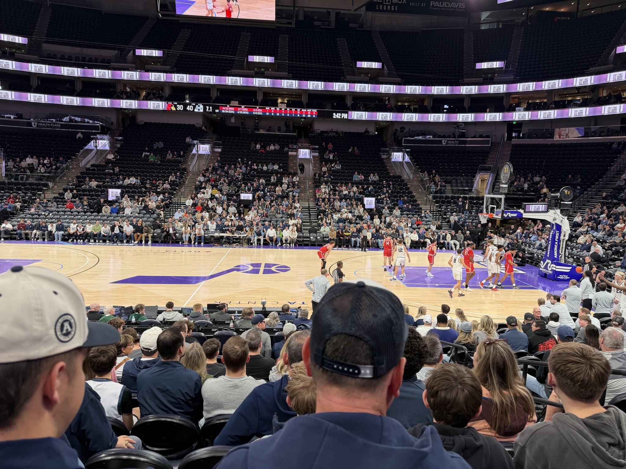 Real Fan View taken from Section 7 at Delta Center by Jessica O