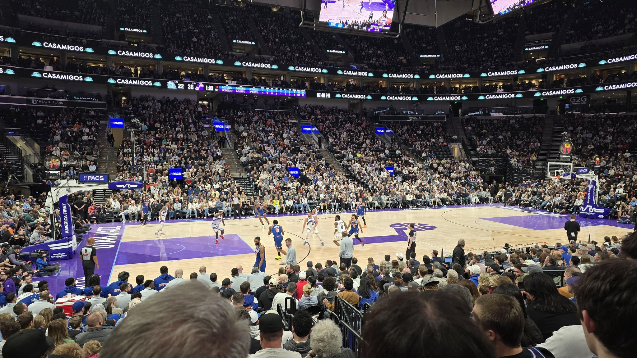 Real Fan View taken from Section 8 at Delta Center by Michael R