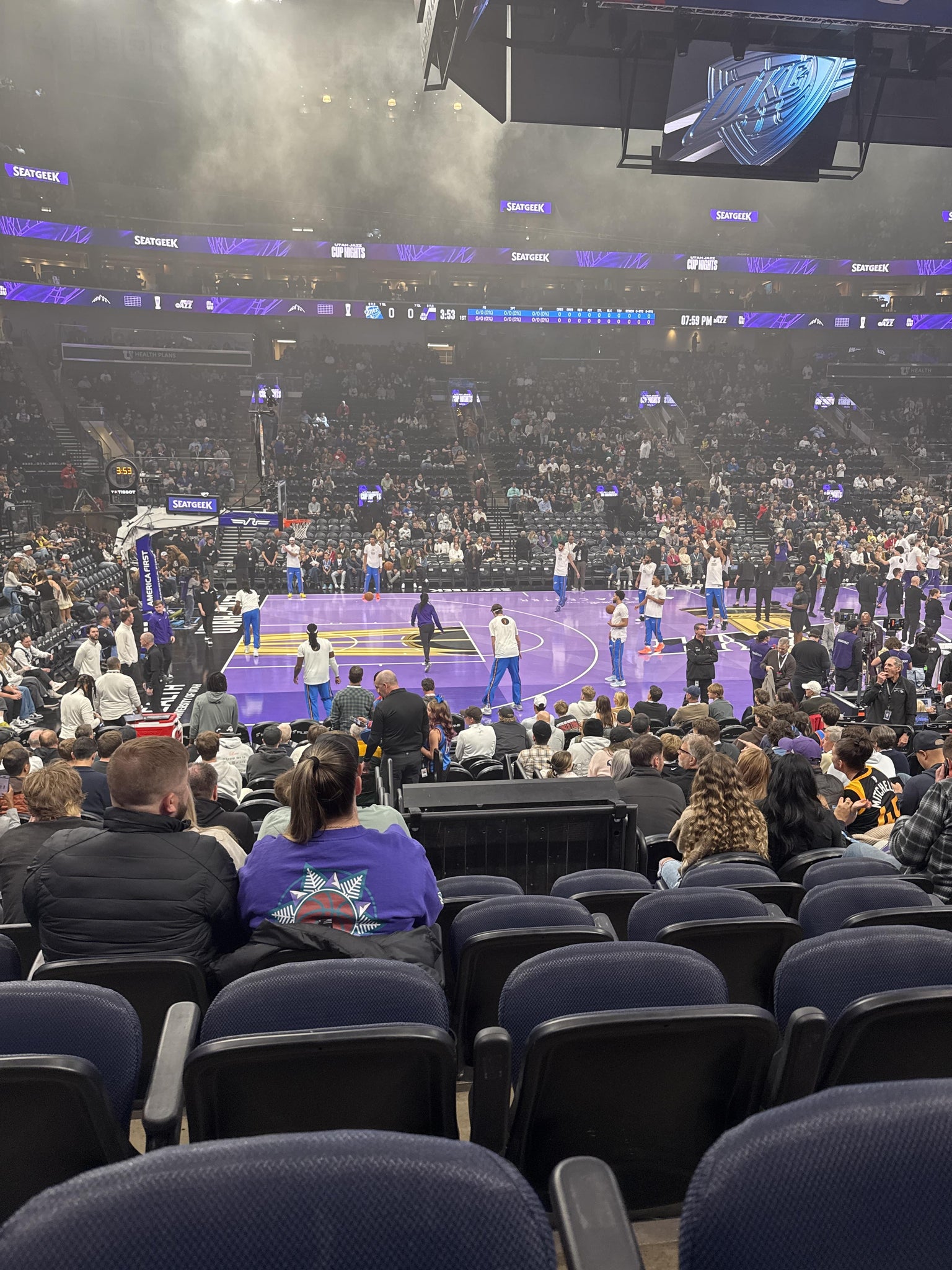 Real Fan View taken from Section 8 at Delta Center by Sarah A