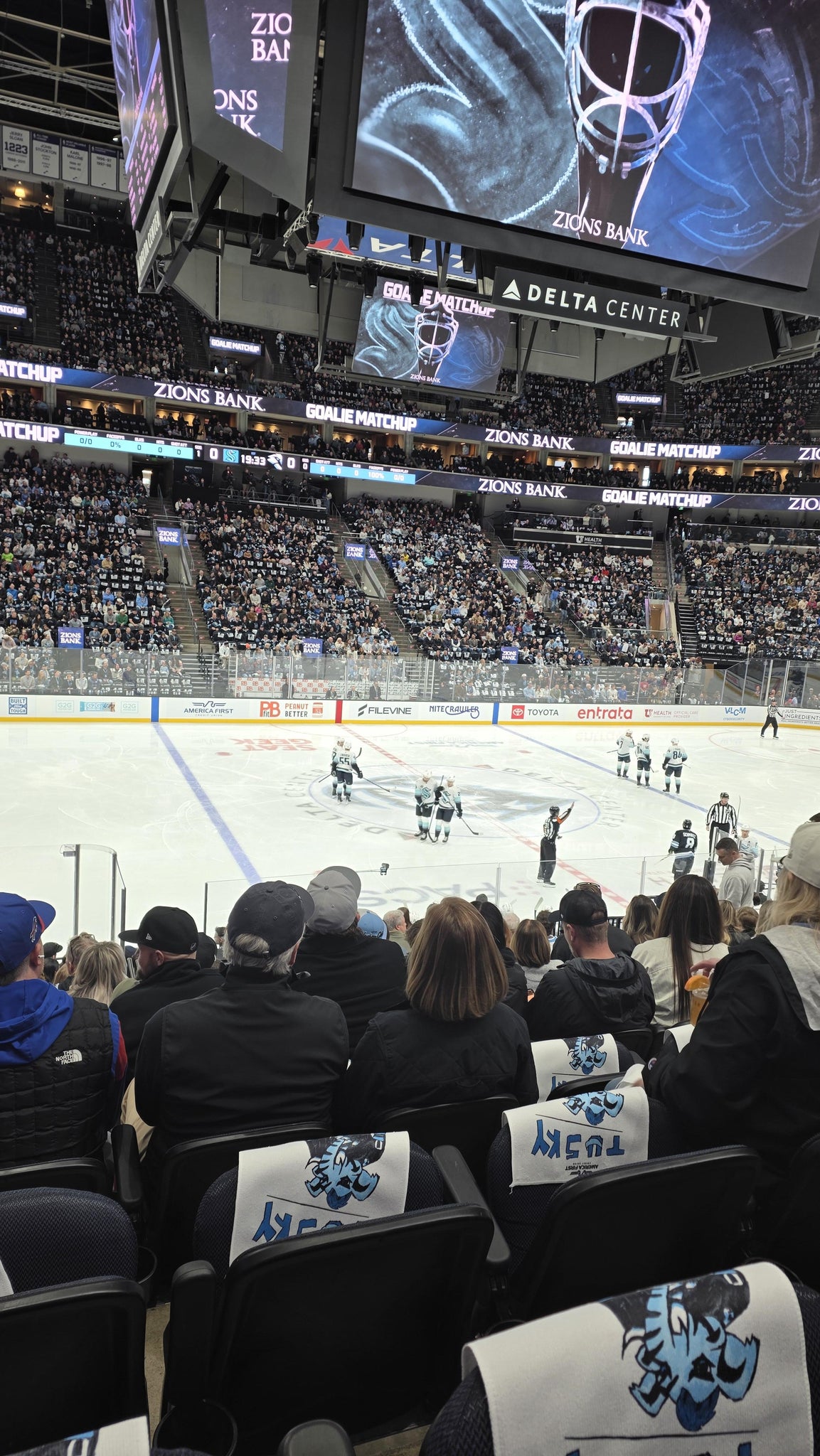 Real Fan View taken from Section 8 at Delta Center by Anthon G