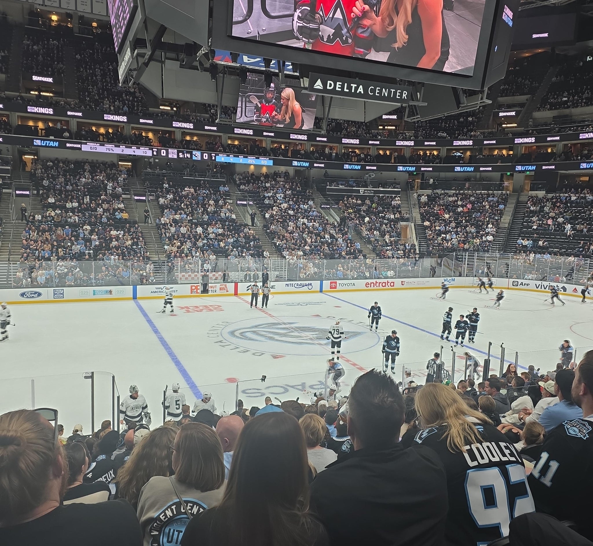 Real Fan View taken from Section 8 at Delta Center by Anthon G